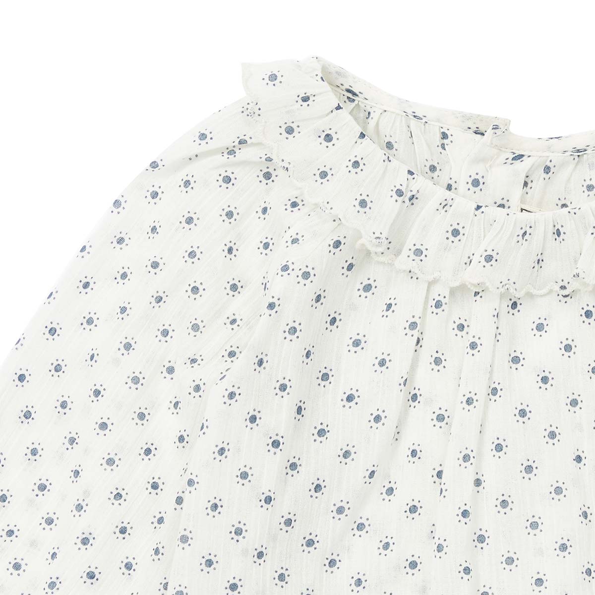 Baby Girls White Cotton Blouse