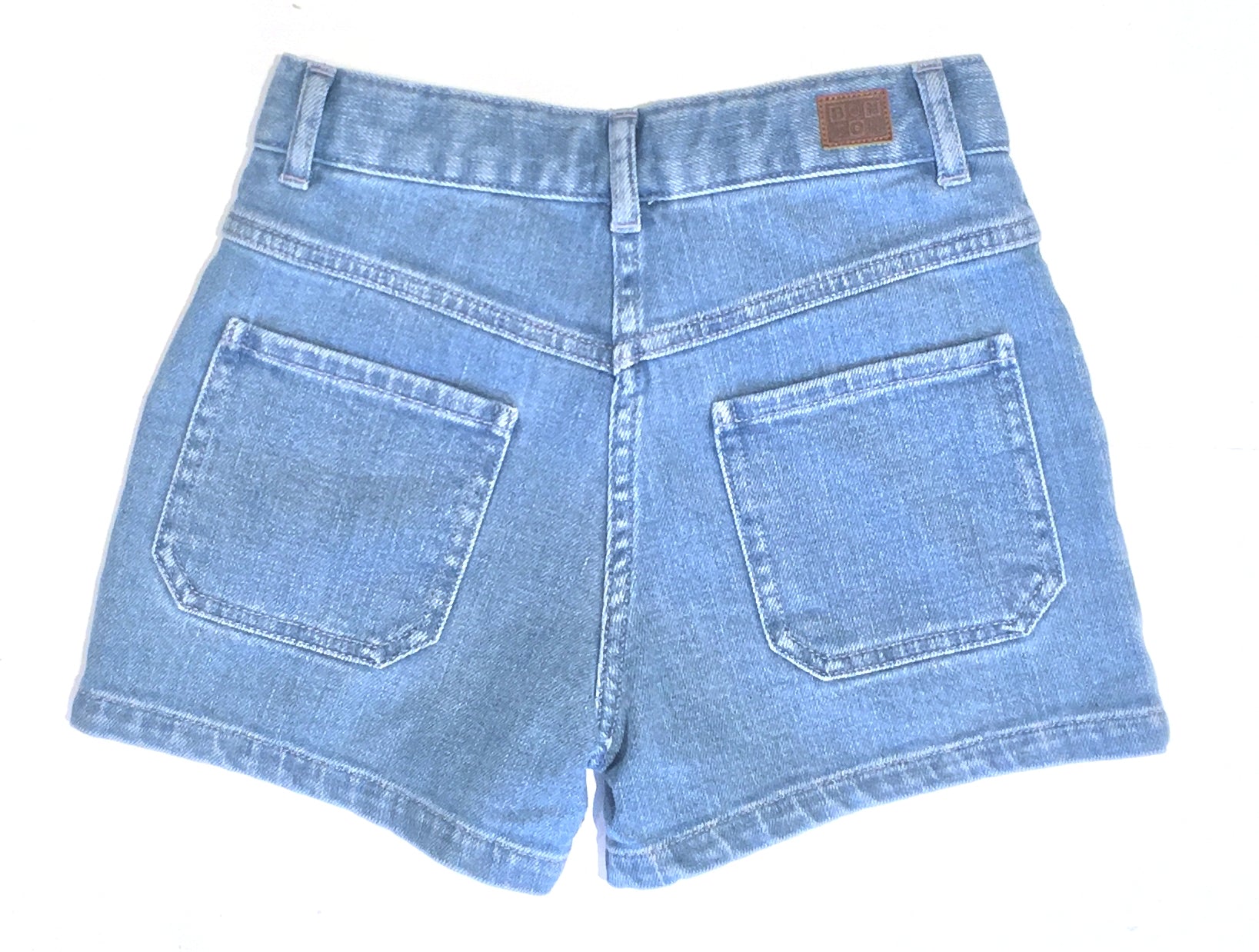 Girls Blue Embroidery Denim Shorts