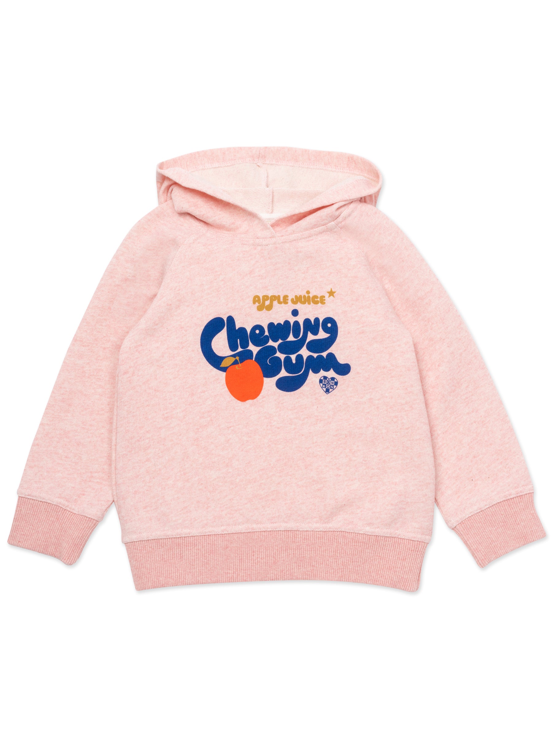 Girls Pink Logo Cotton Sweatshirt