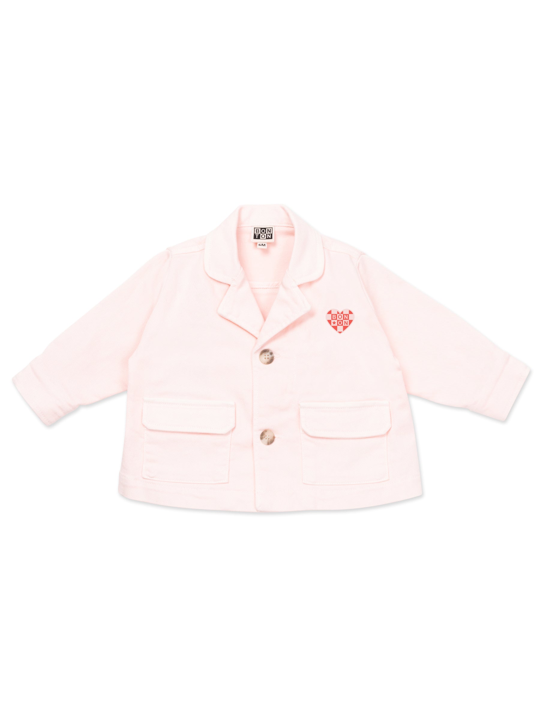 Baby Girls Pink Cotton Jacket