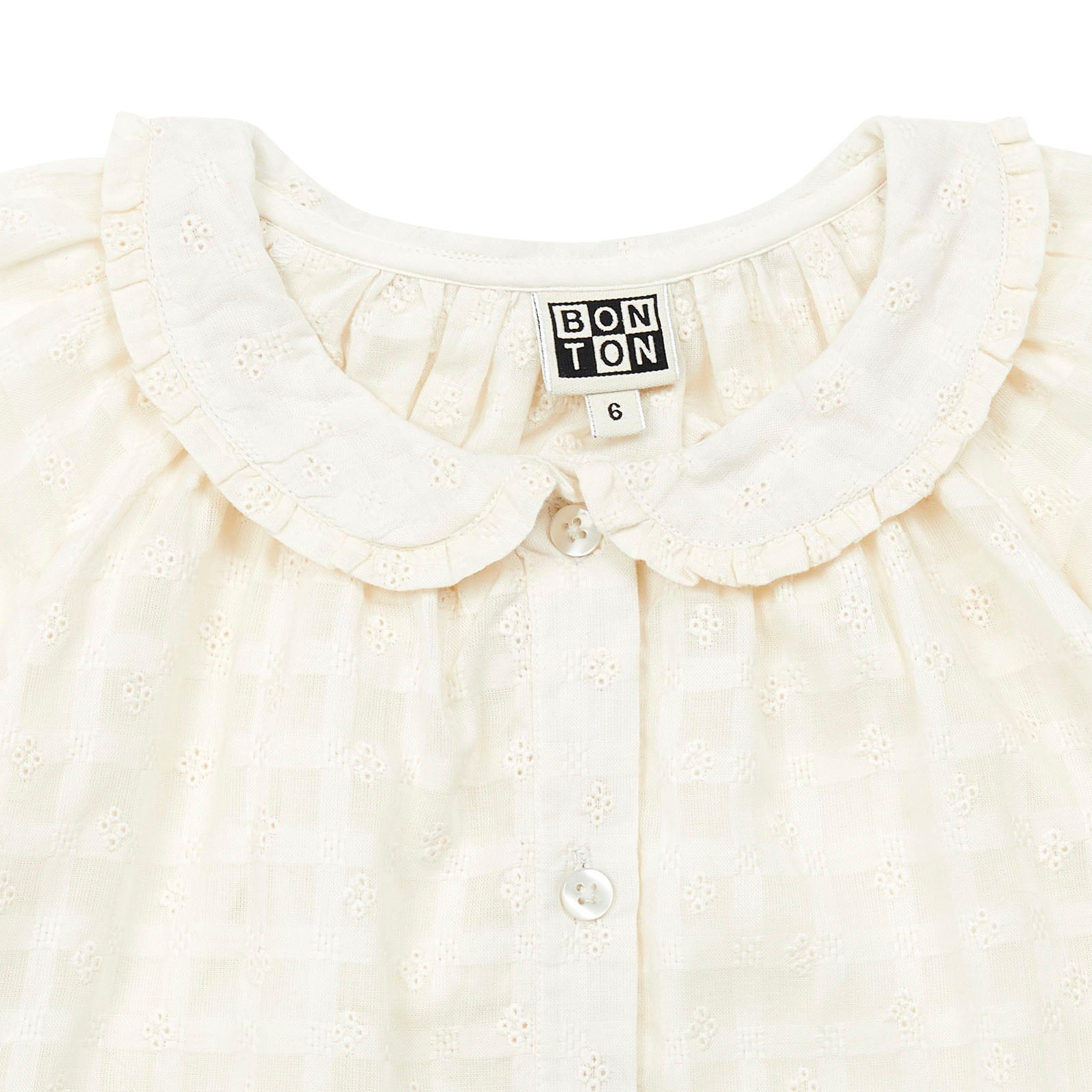 Girls White Cotton Shirt