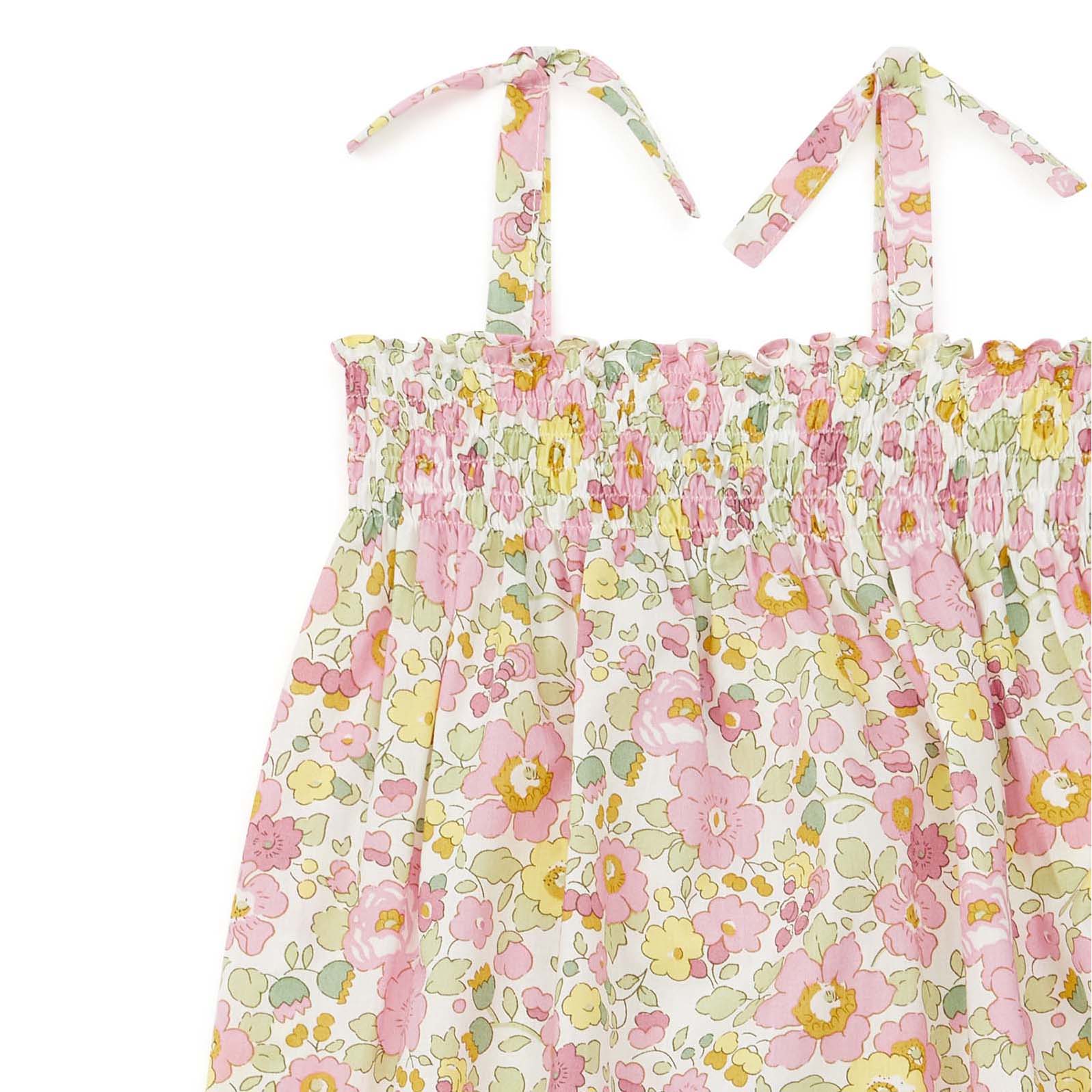 Baby Girls Pink Cotton Jumpsuits
