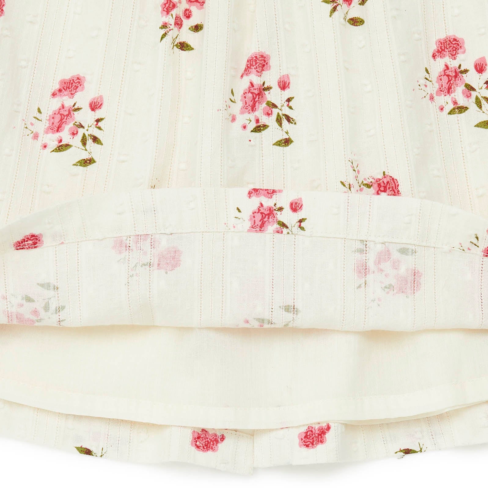 Baby Girls White Flower Cotton Dress