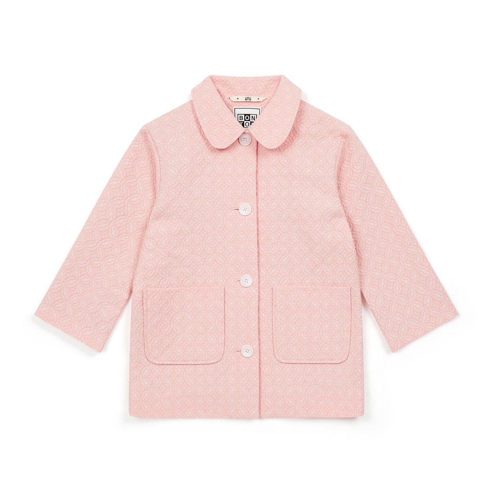 Girls Pink Cotton Coat
