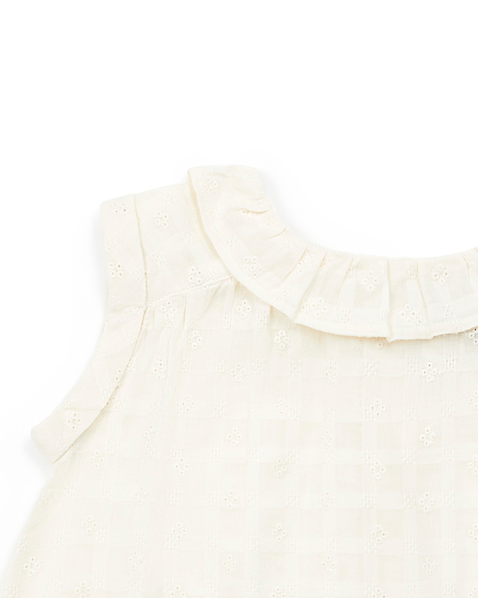 Baby Girls White Cotton Top
