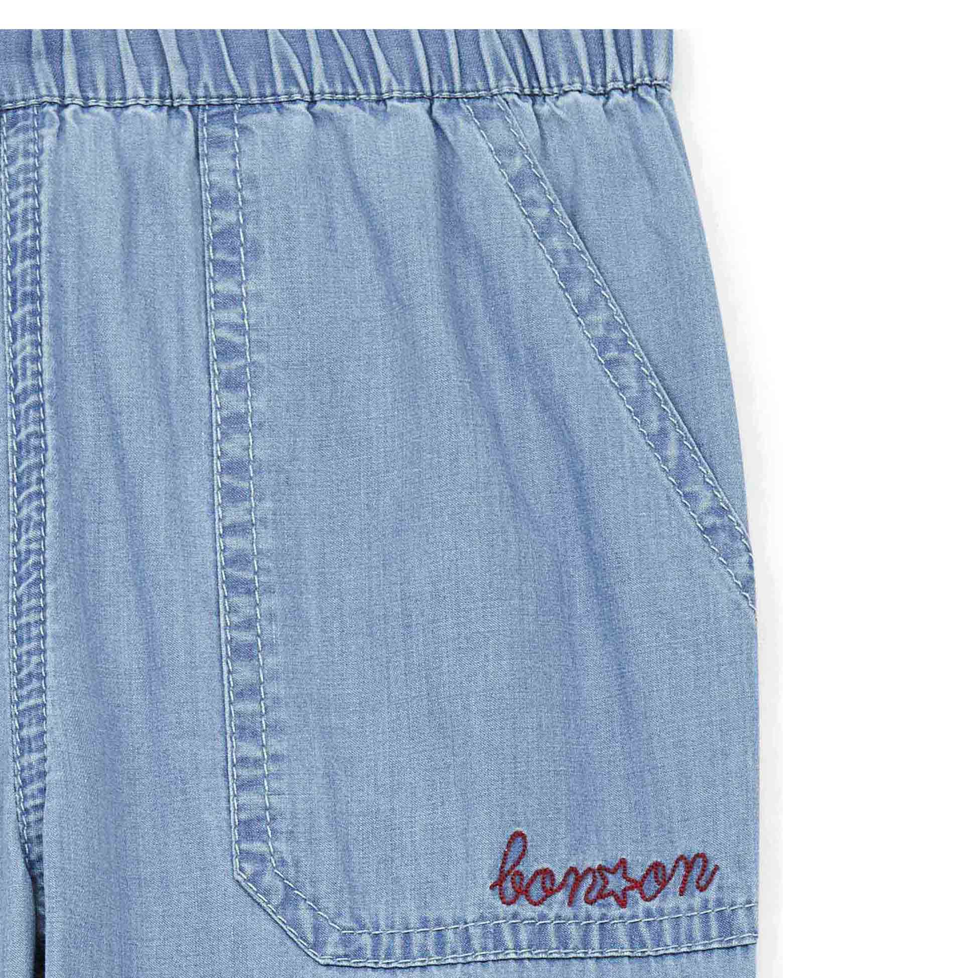 Girls Blue Denim Trousers