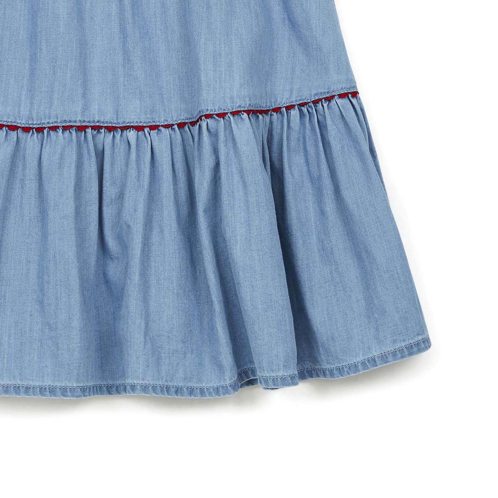 Girls Blue Denim Skirt