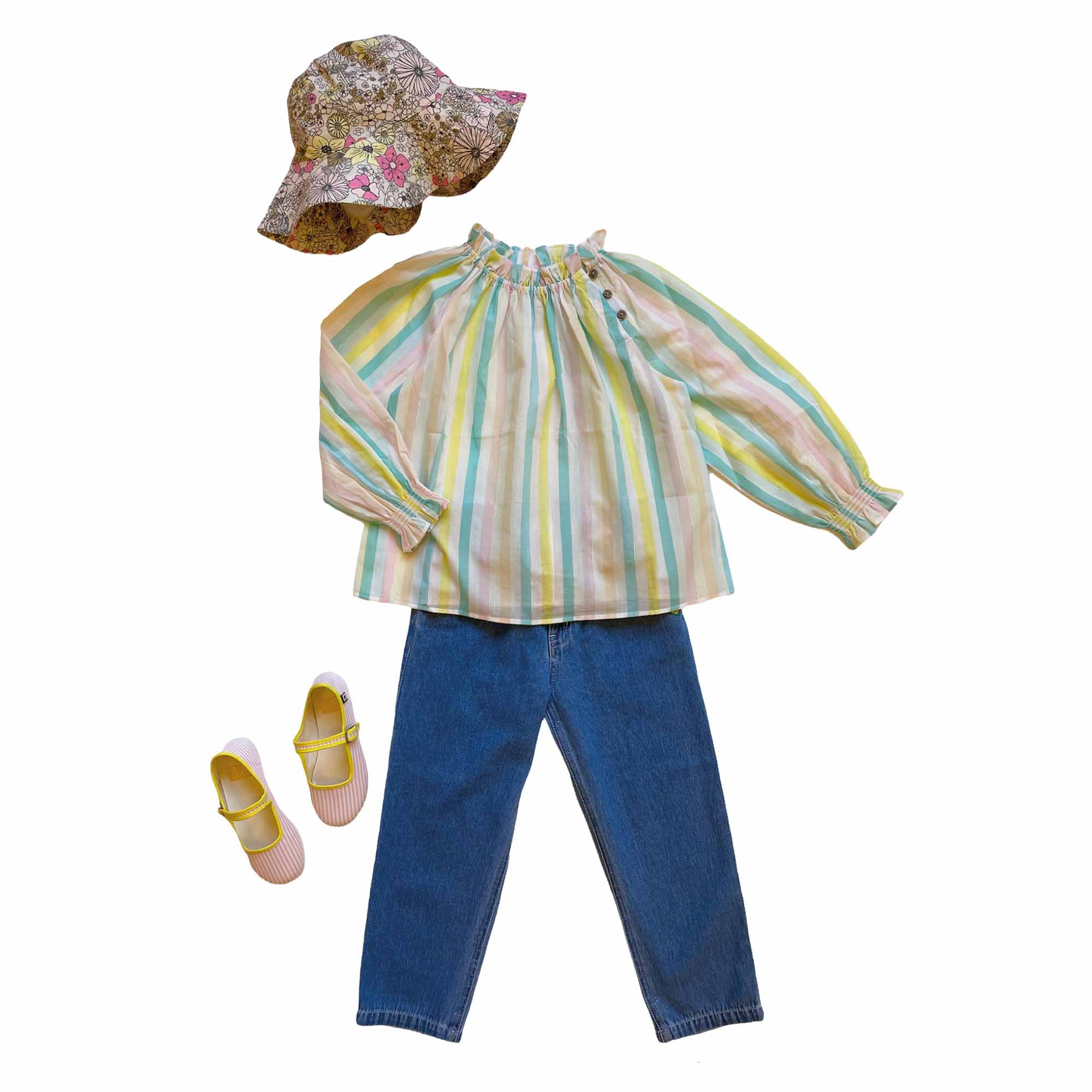 Girls Blue Denim Trousers