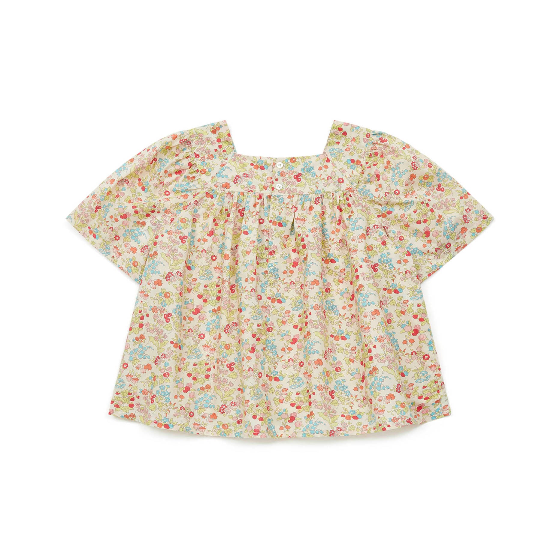 Girls Pink Floral Cotton Top
