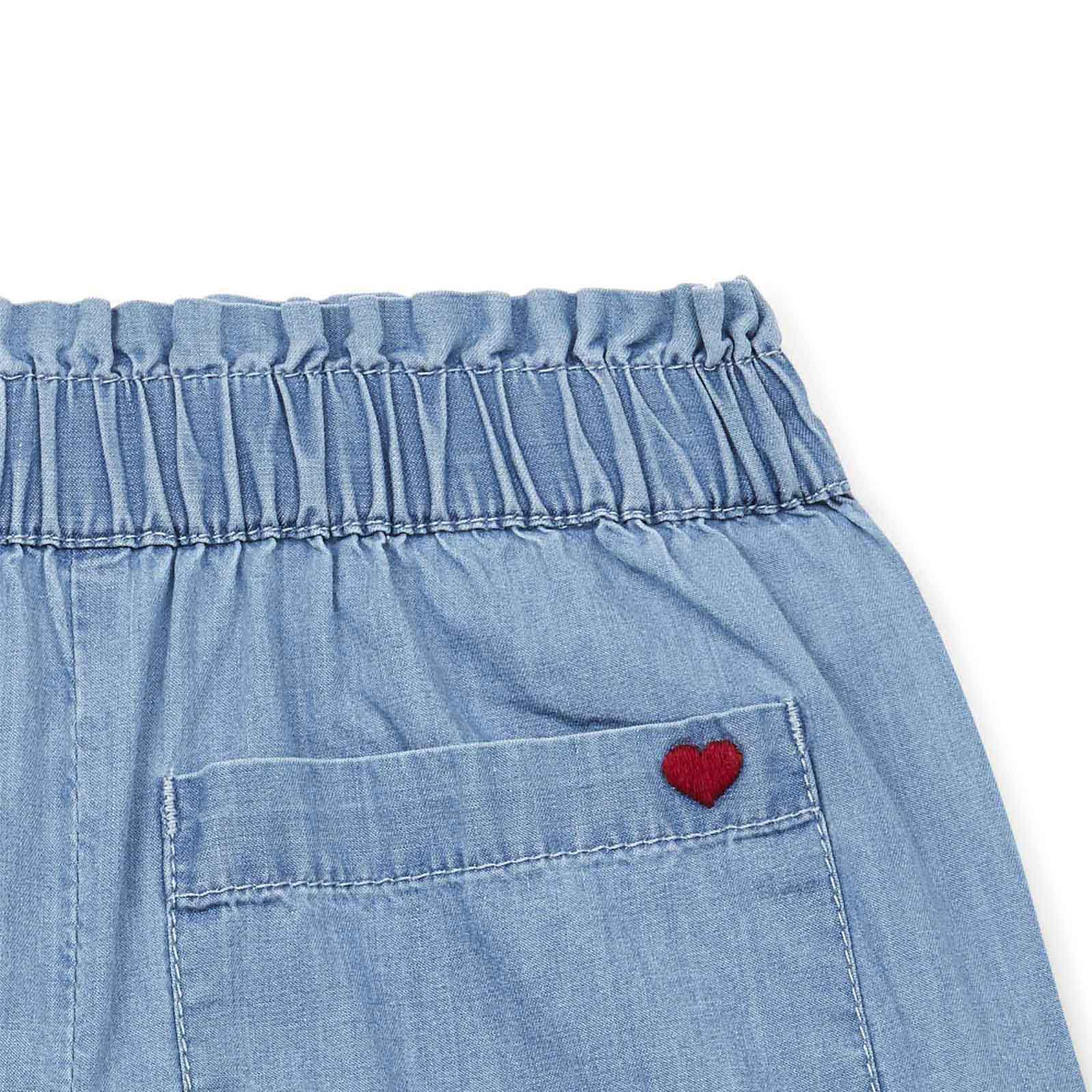 Girls Blue Denim Shorts
