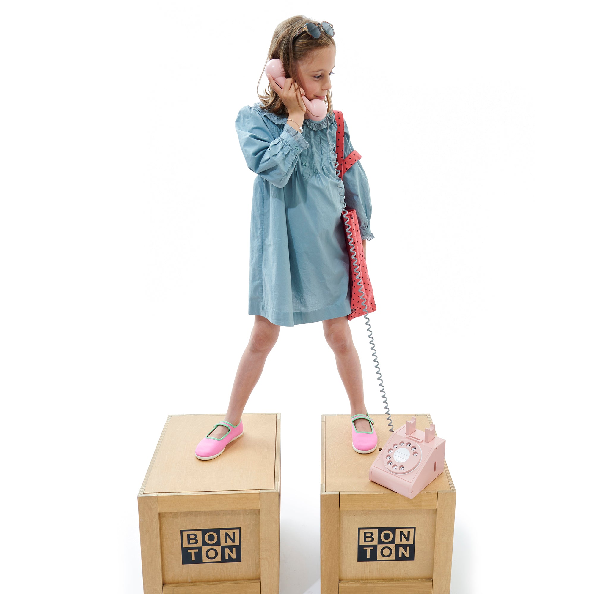 Girls Blue Cotton Dress