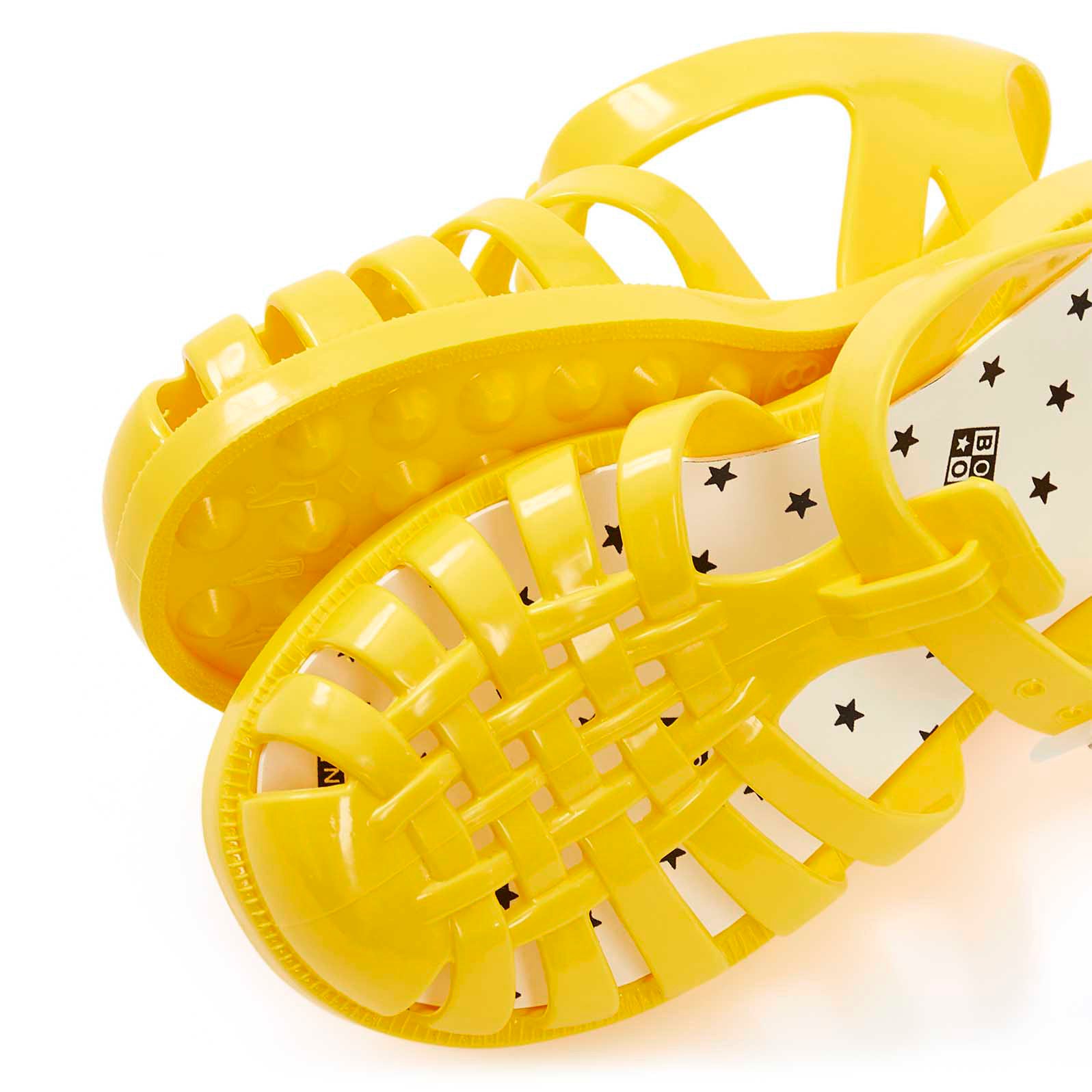 Girls Yellow Weave Sandals