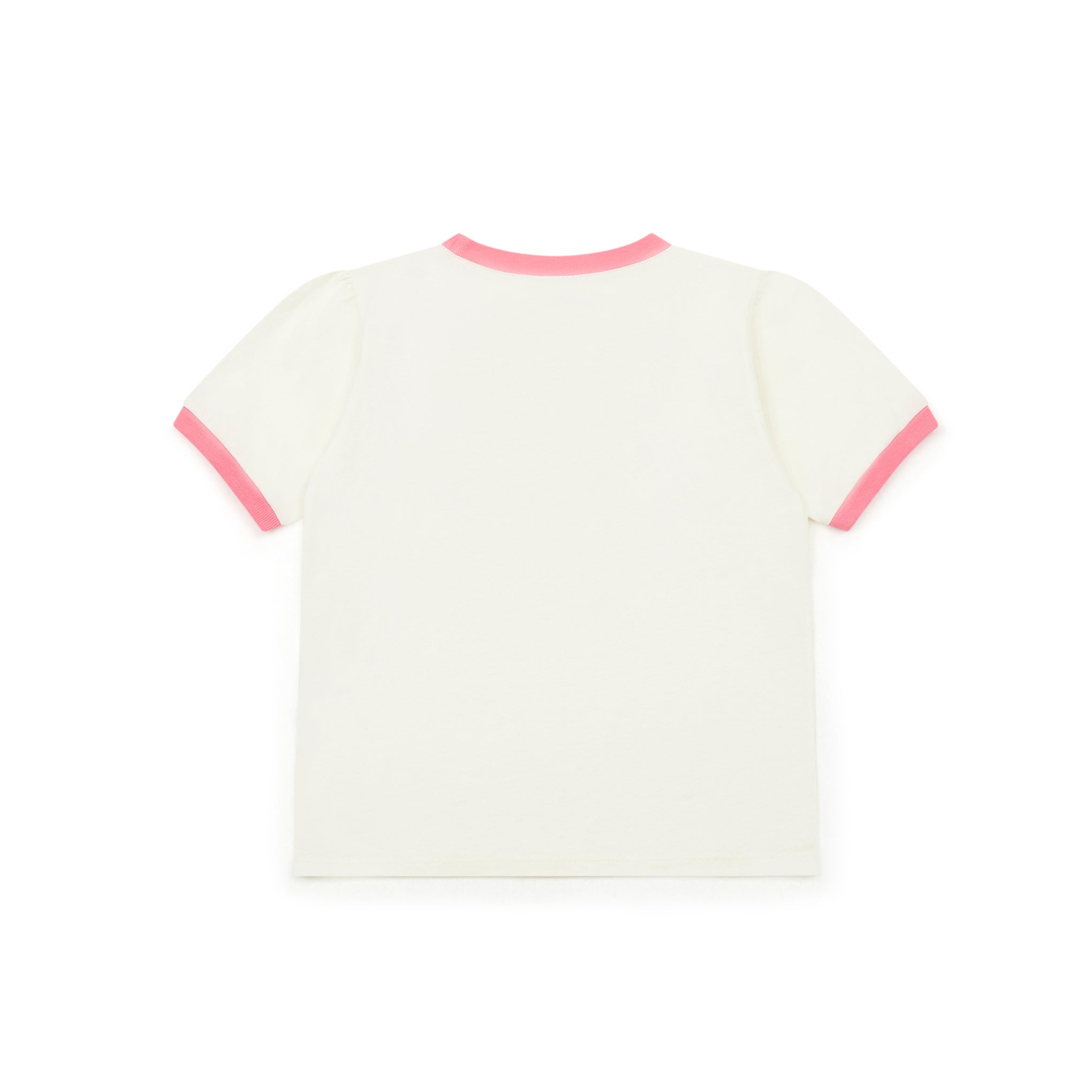 Girls White Logo Cotton T-Shirt