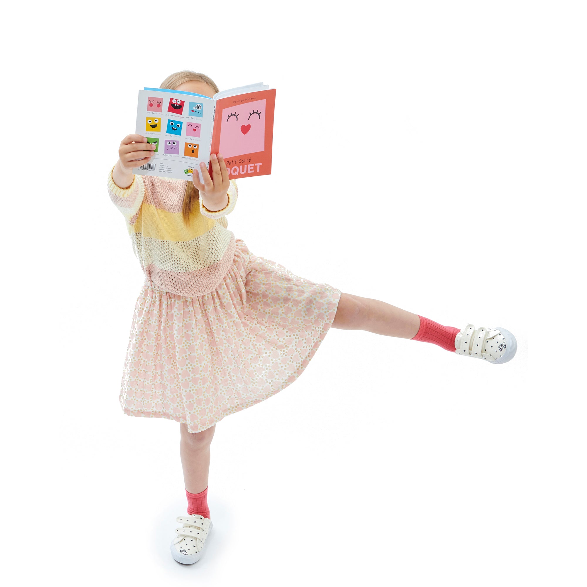 Girls Multicolor Cotton Sweater