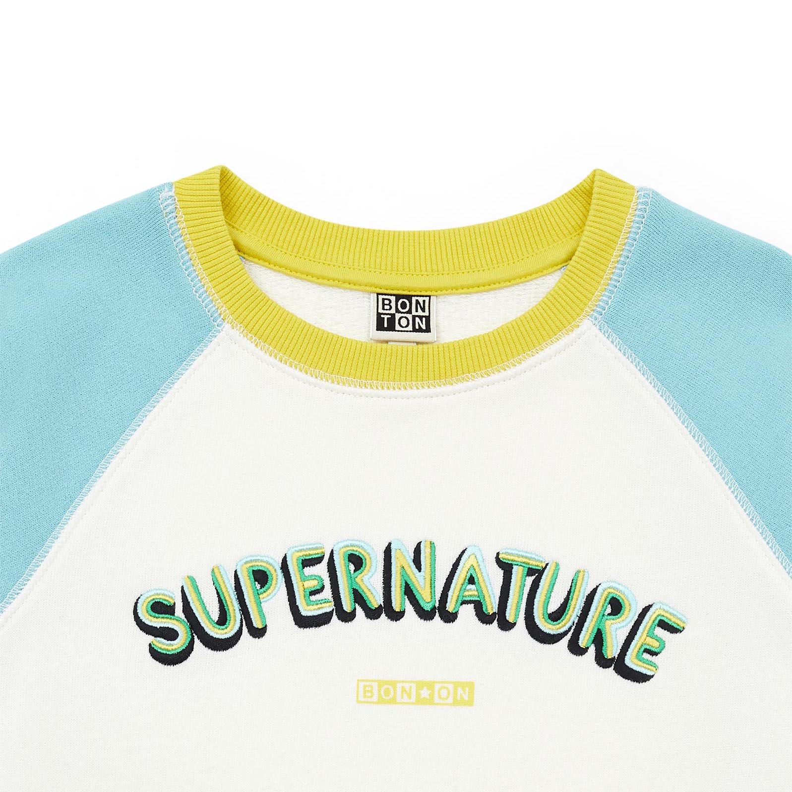 Boys White Logo Cotton Sweatshirt