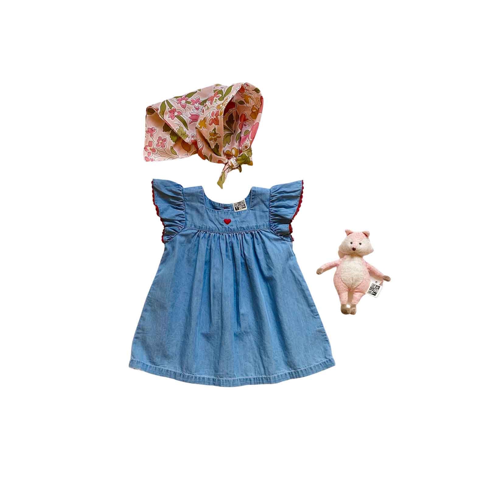 Baby Girls Blue Denim Dress