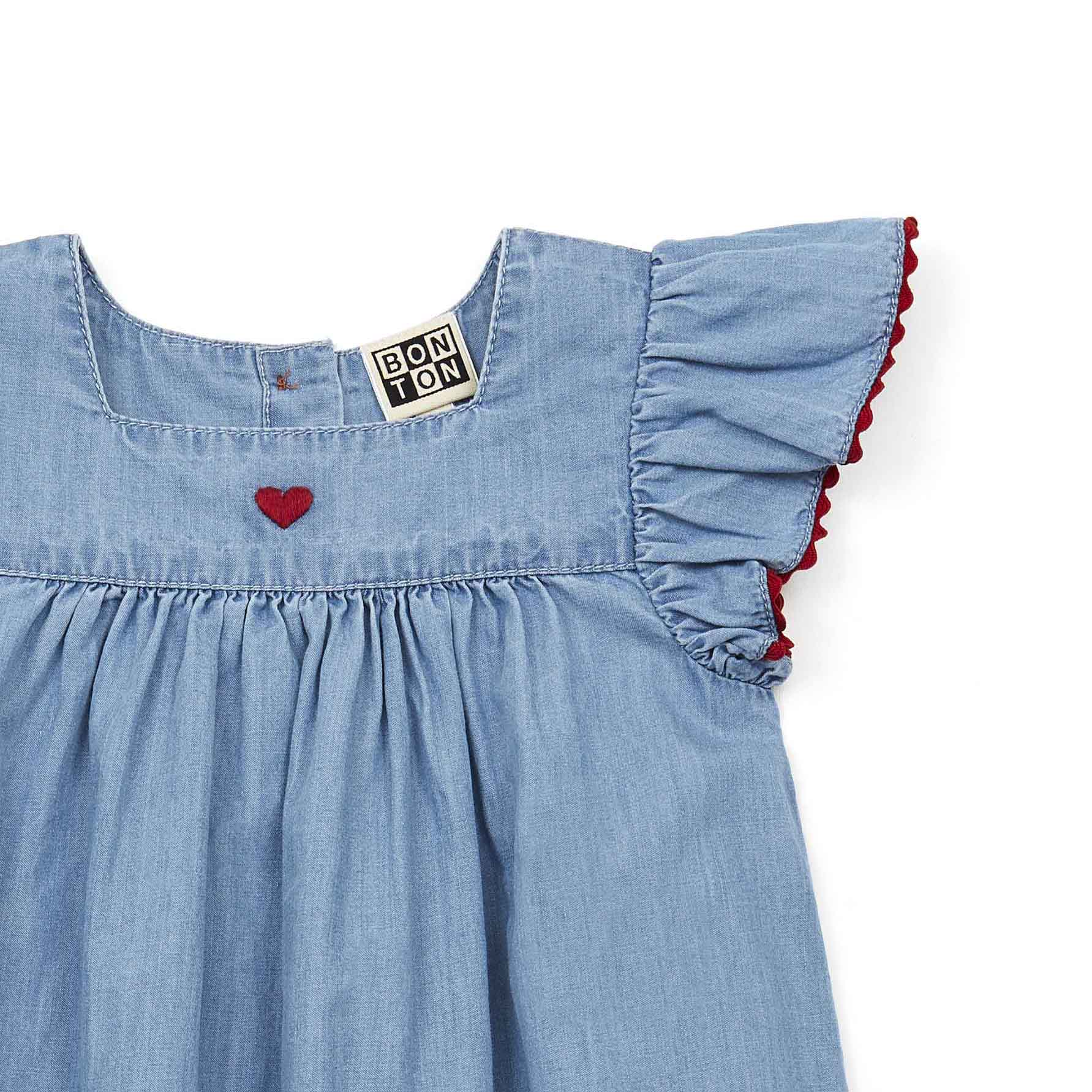 Baby Girls Blue Denim Dress