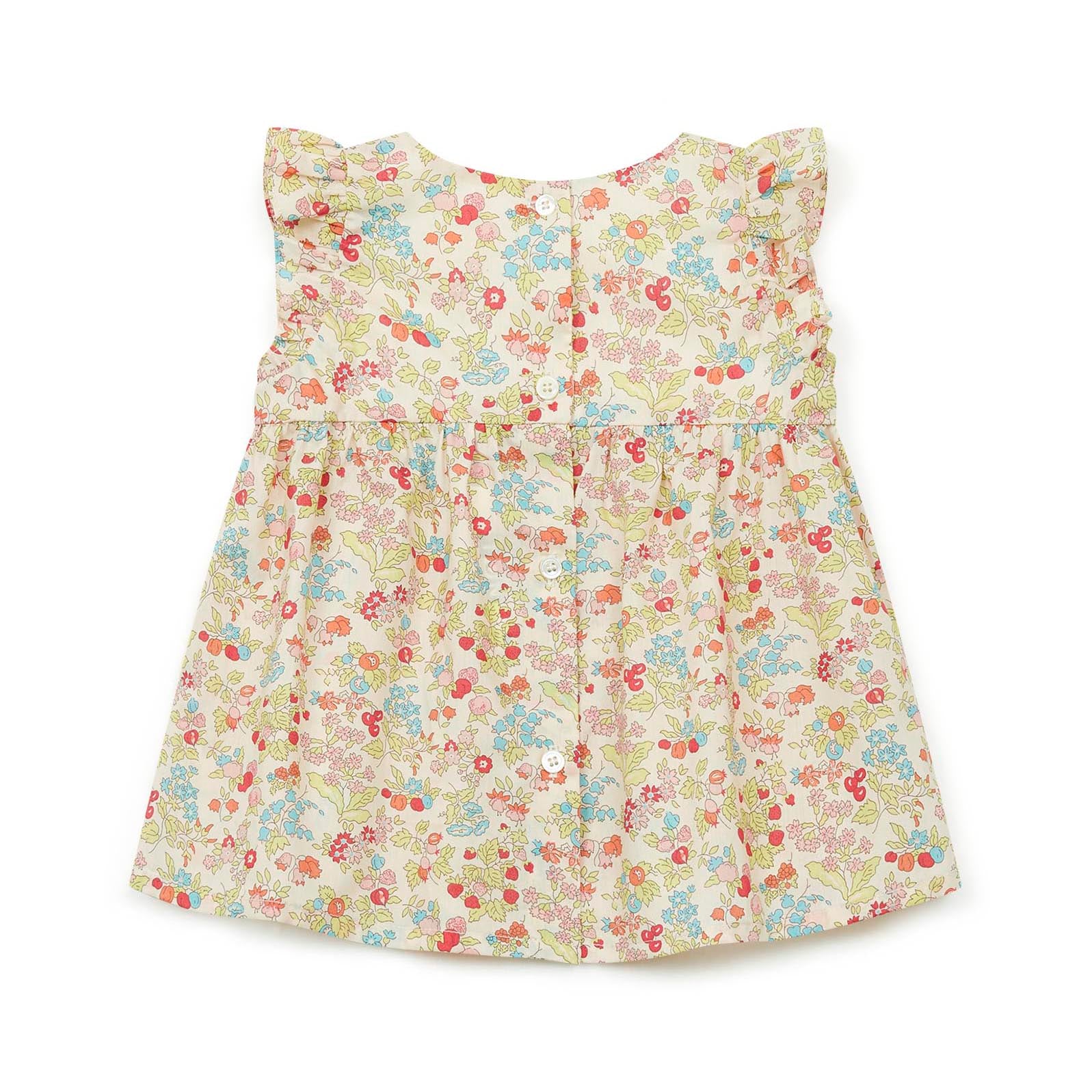 Baby Girls Pink Floral Cotton Dress