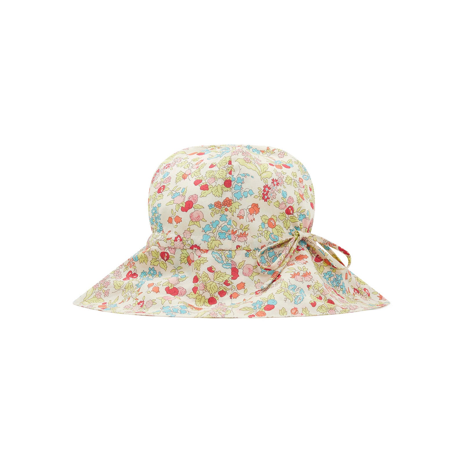 Baby Girls Pink Floral Cotton Hat