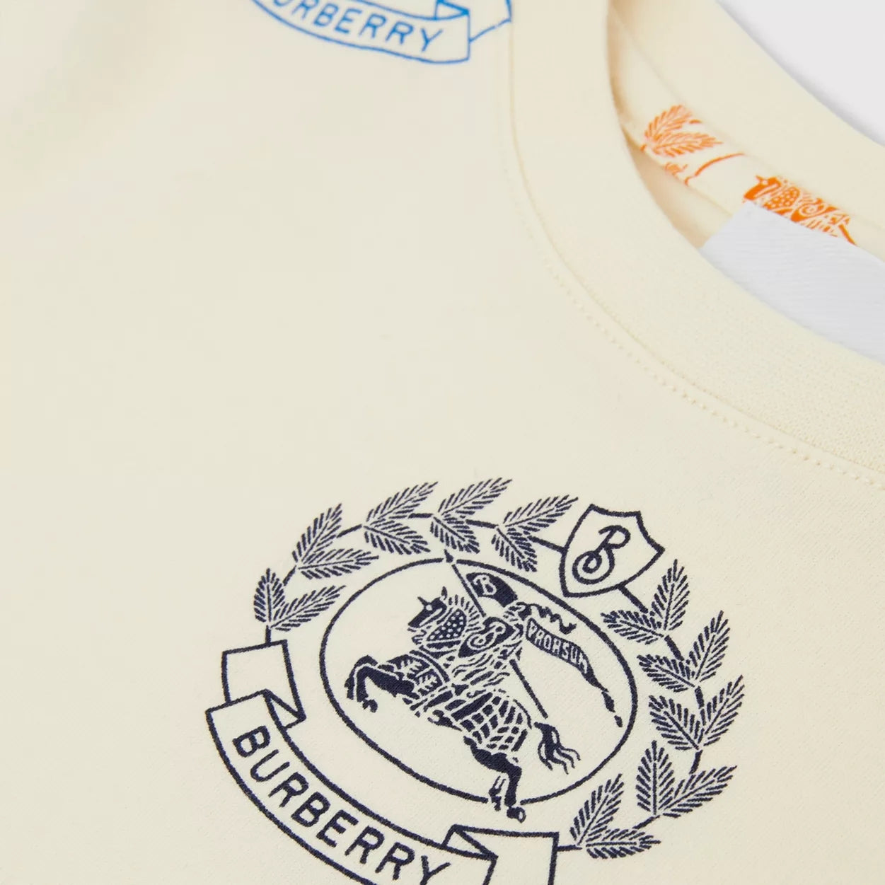 Boys & Girls Cream Printed Cotton T-Shirt
