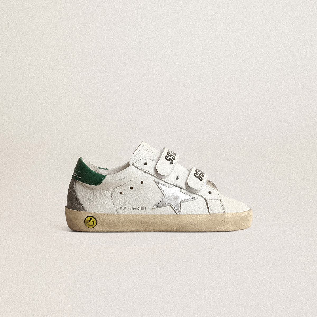 Boys & Girls Green Logo Shoes