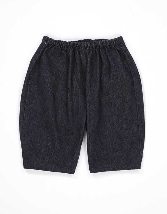 Baby Girls Dark Blue Cotton Trousers