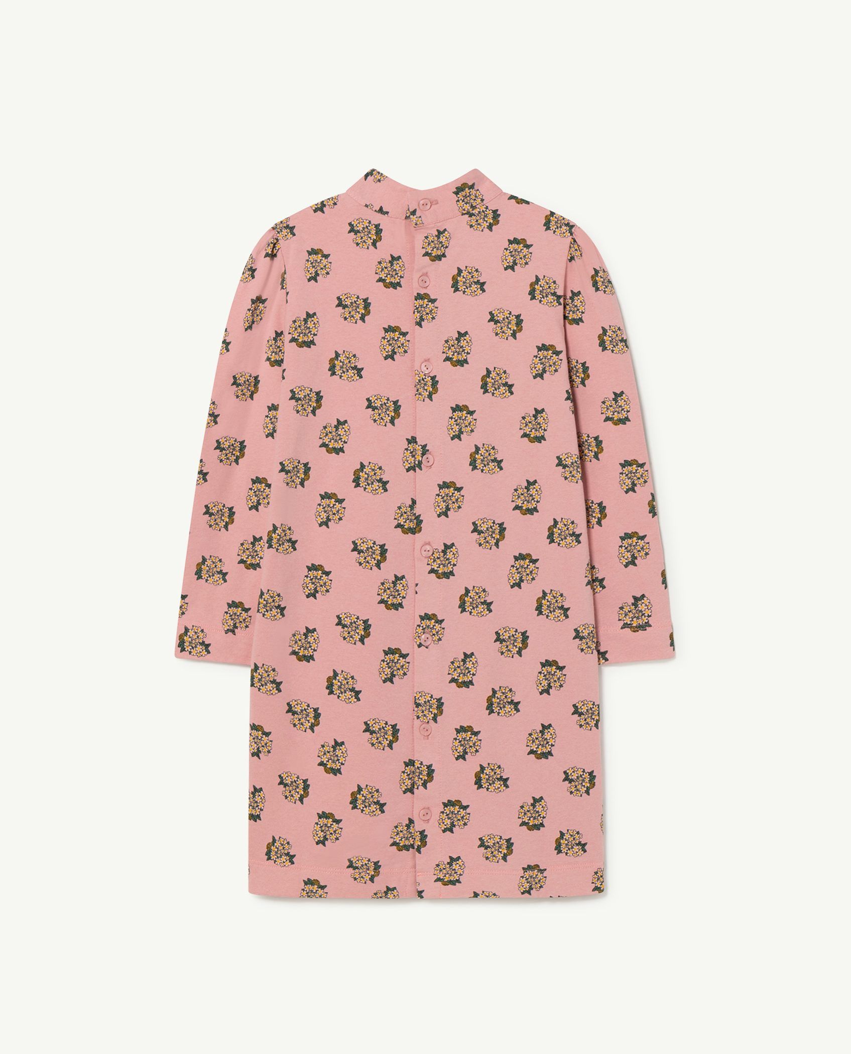 Girls Pink Printed Dress