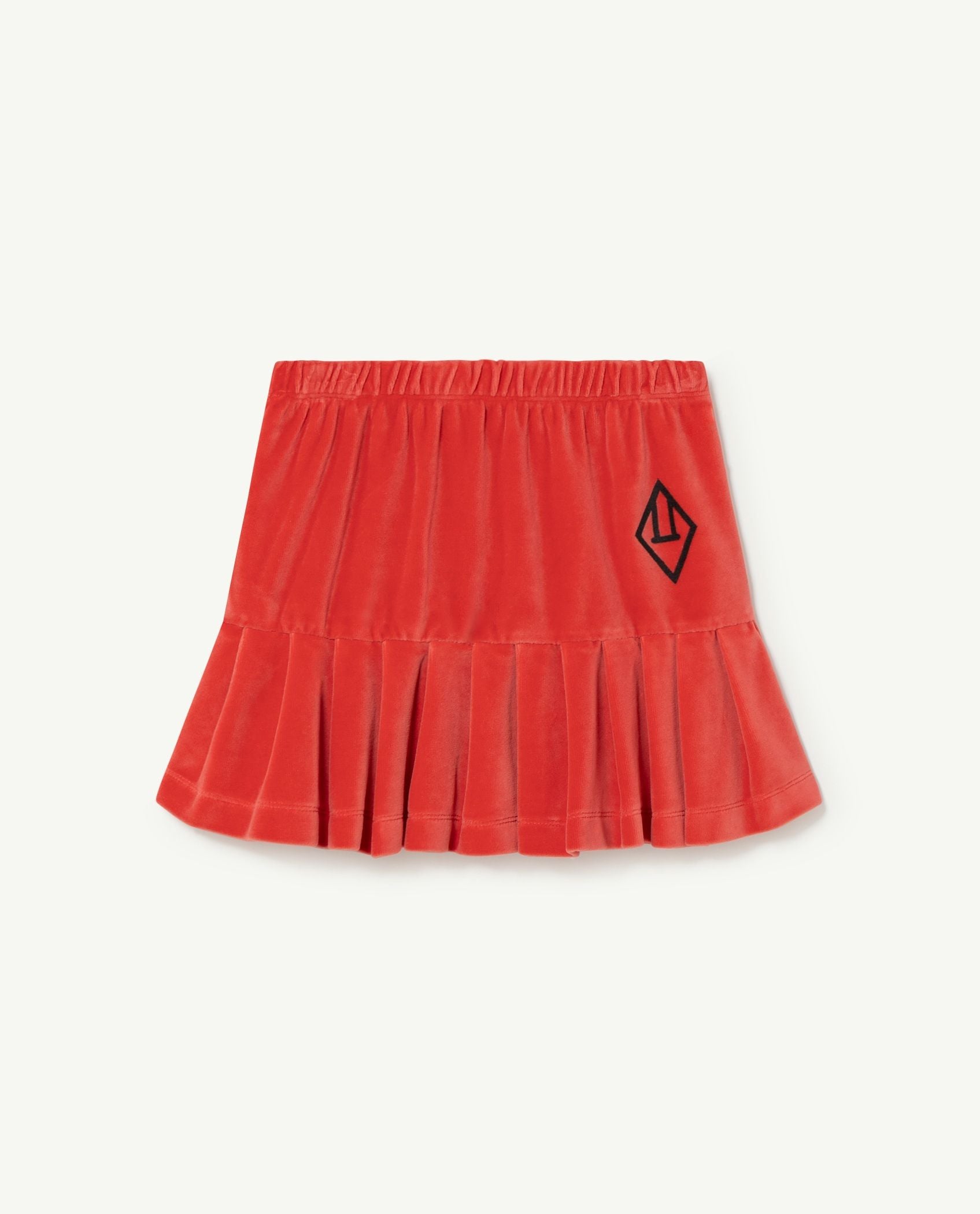 Girls Red Velvet Skirt