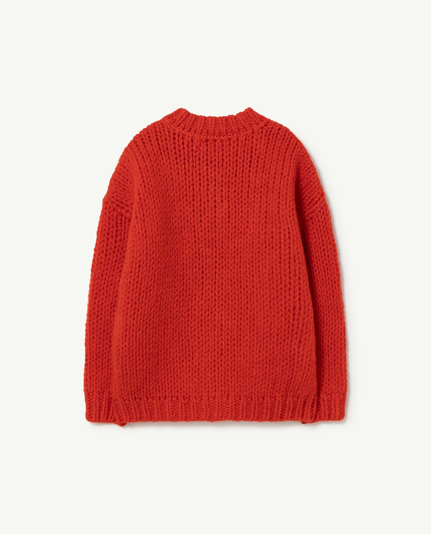 Girls Red Wool Cardigan