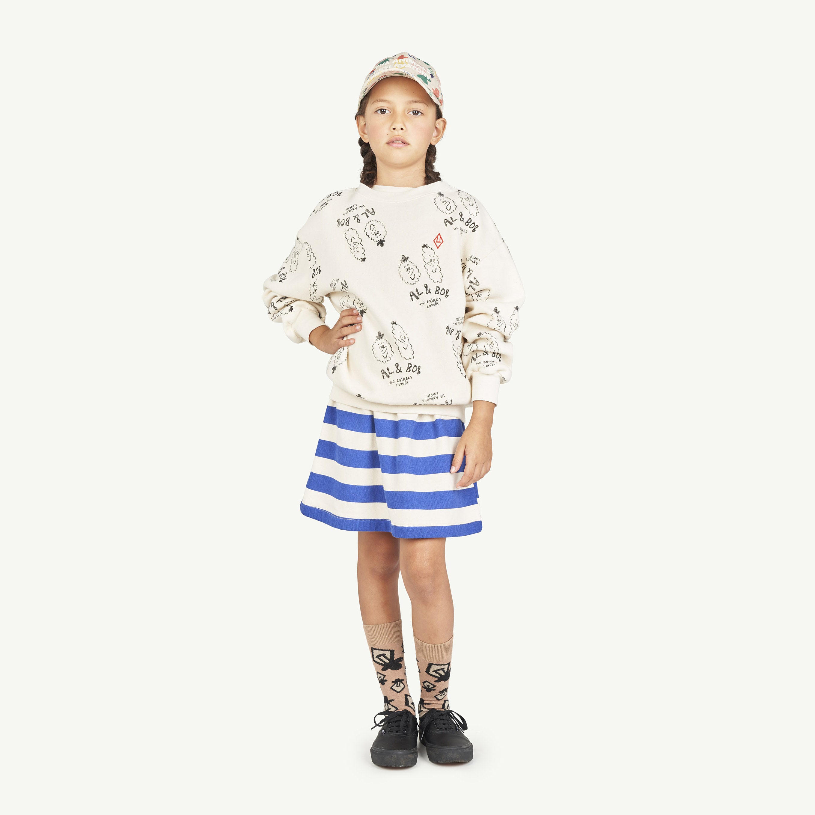Boys & Girls Grey Printed Logo Cap