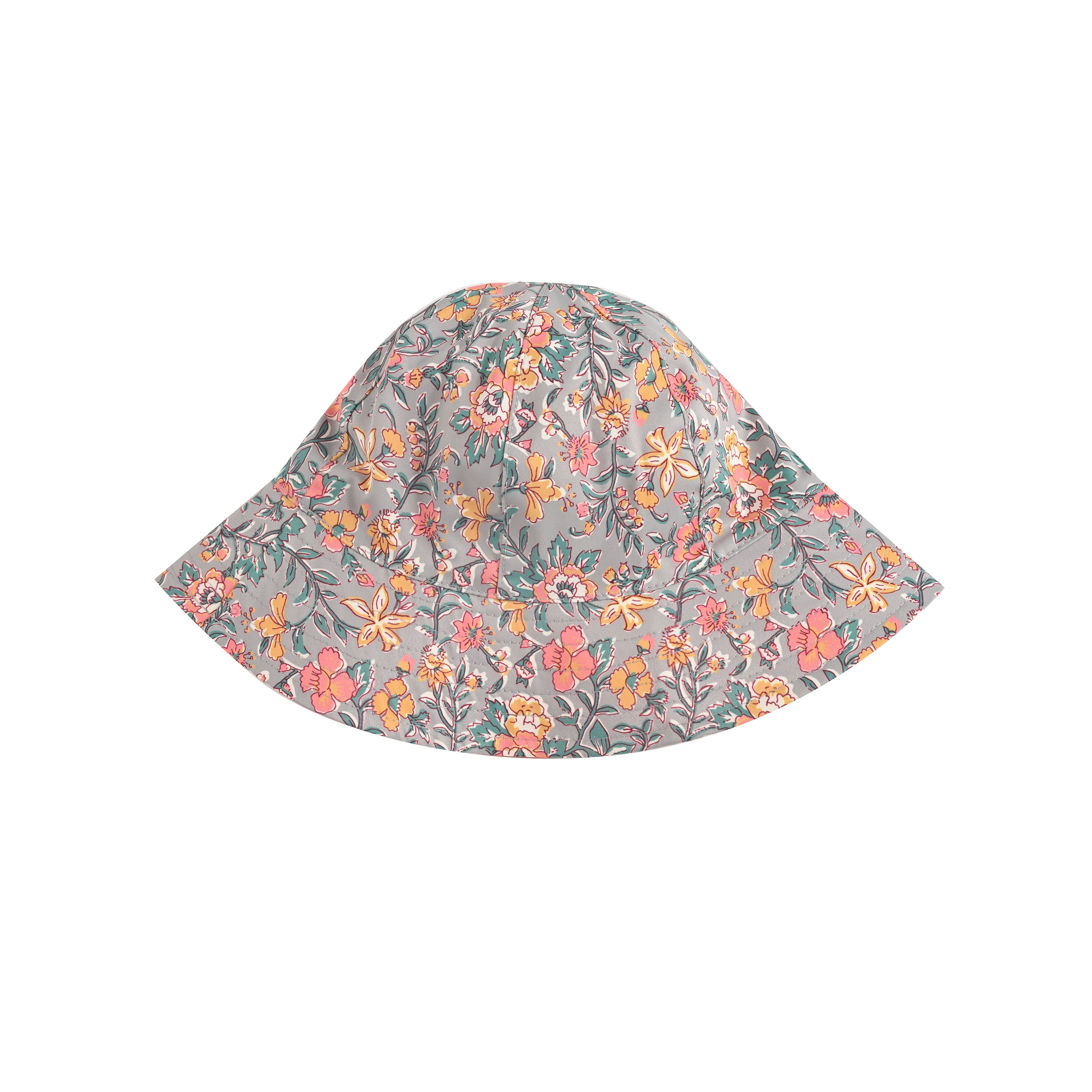 Baby Girls Grey Floral Hat