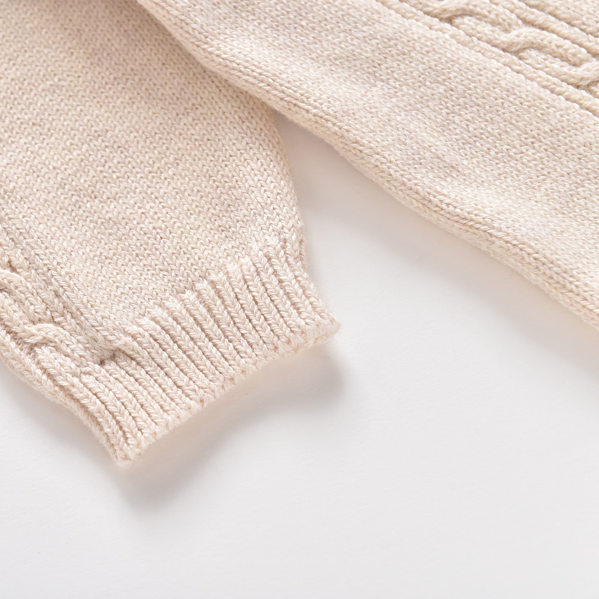 Baby Girls White Knit Babysuit