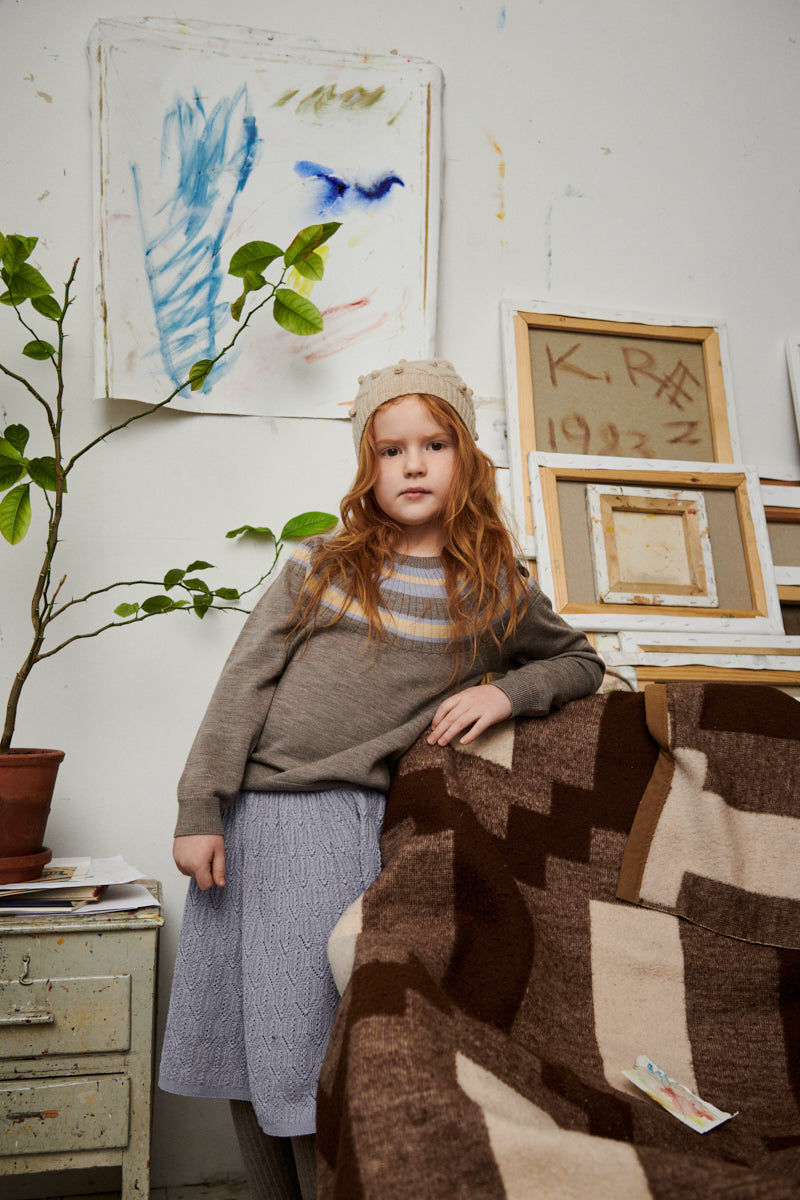 Boys & Girls Beige Wool Sweater