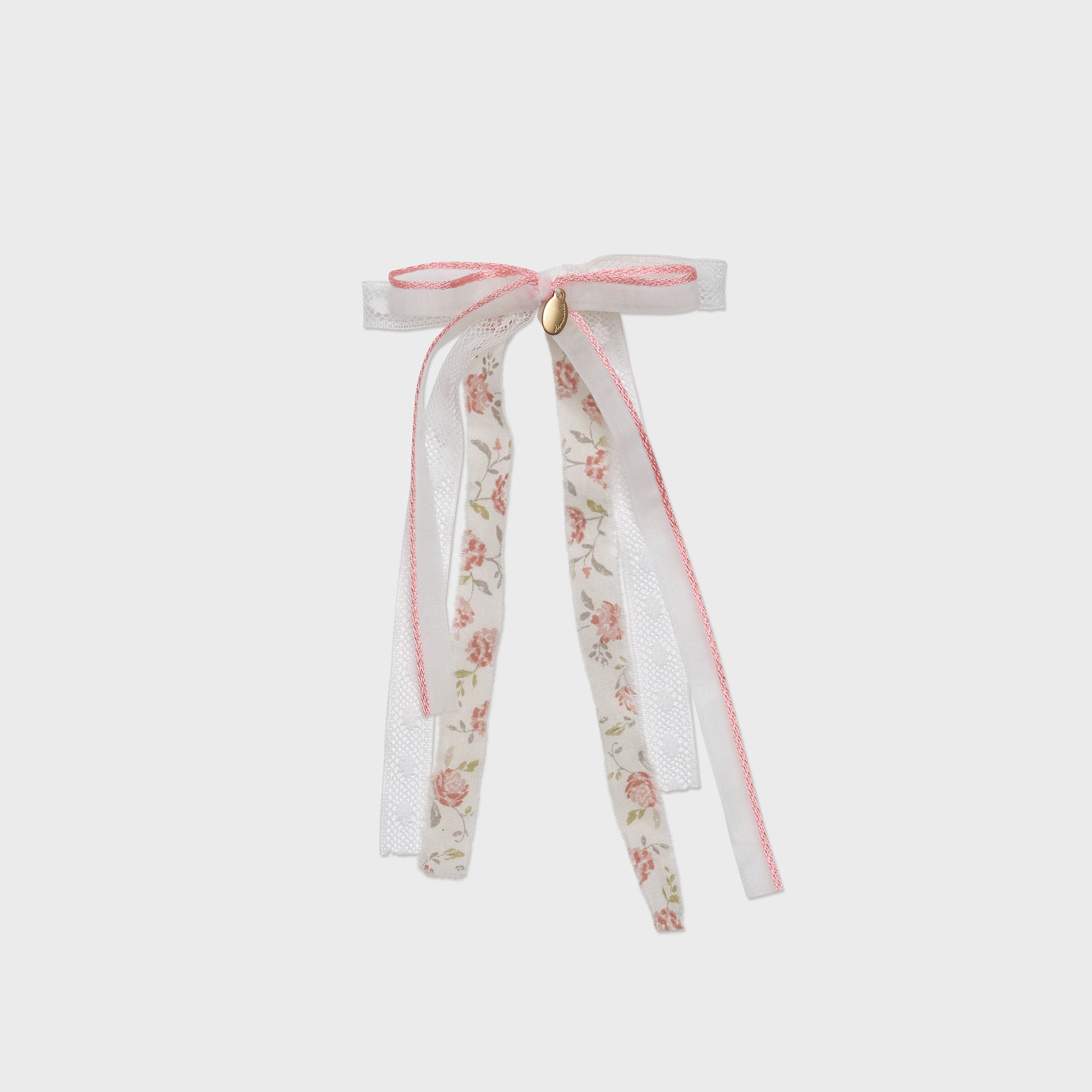 Girls Pink Floral Hair Clip