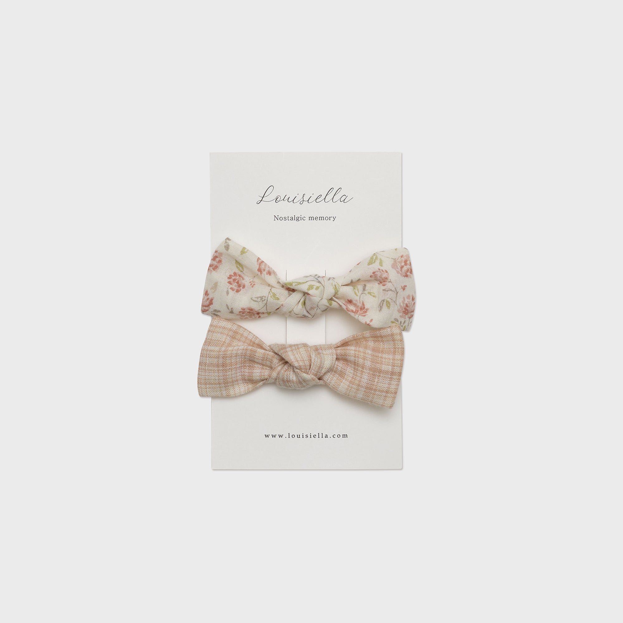 Girls Pink Floral Hair Clips
