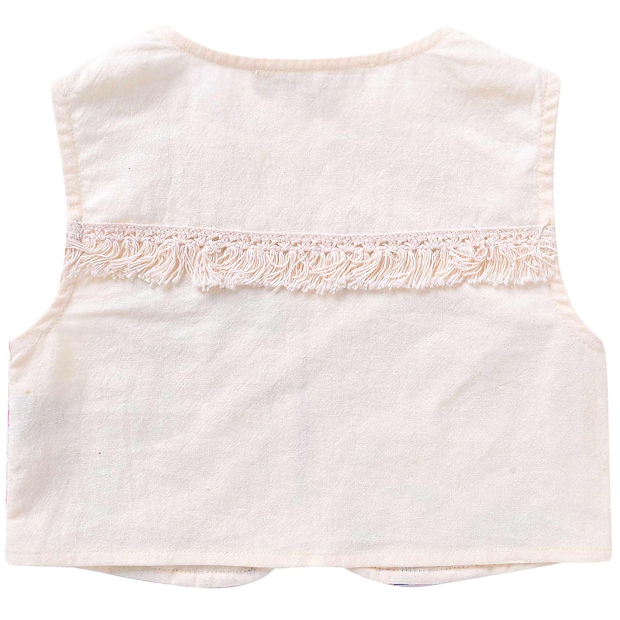 Girls Beige "Tibet" Gilet