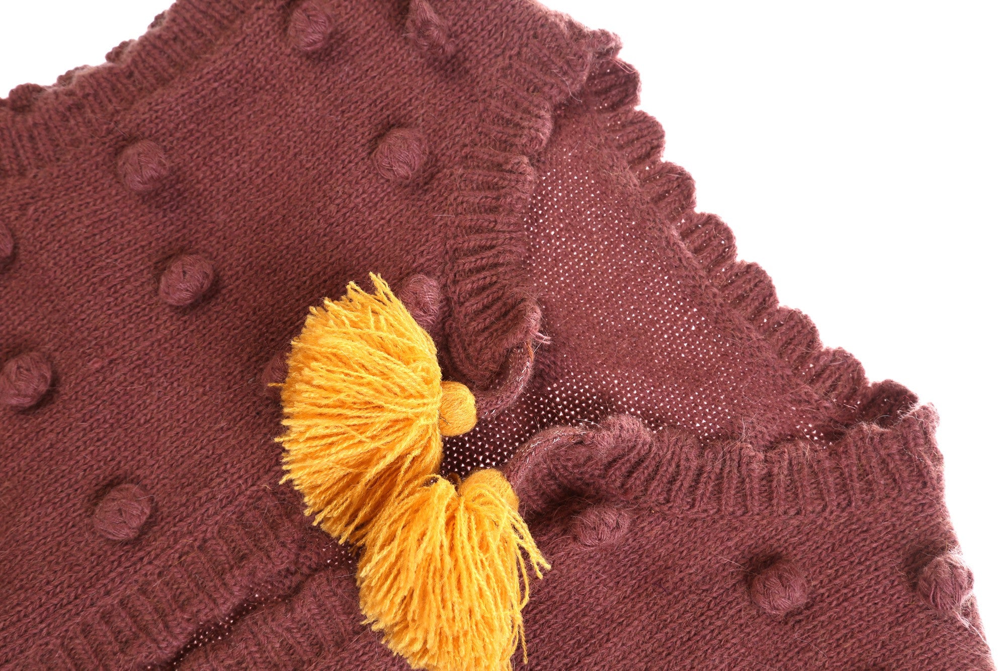 Girls Dark Red Tassel Trims 'Greta' Gilt - CÉMAROSE | Children's Fashion Store - 7