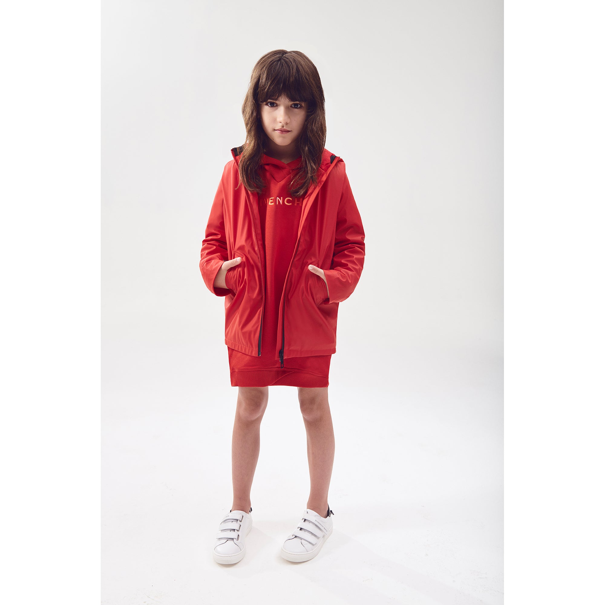 Girls Red Logo Dress