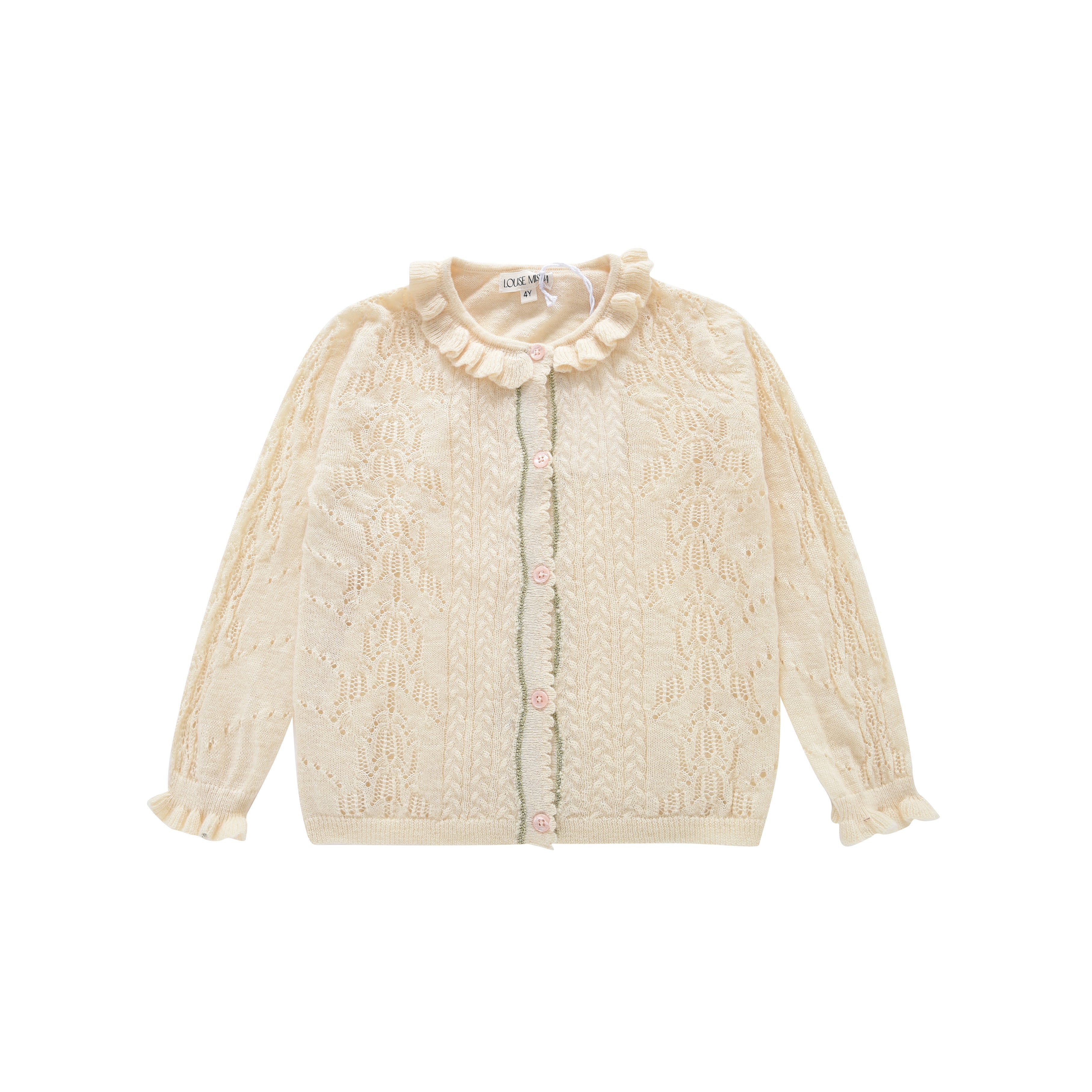 Girls White Cardigan