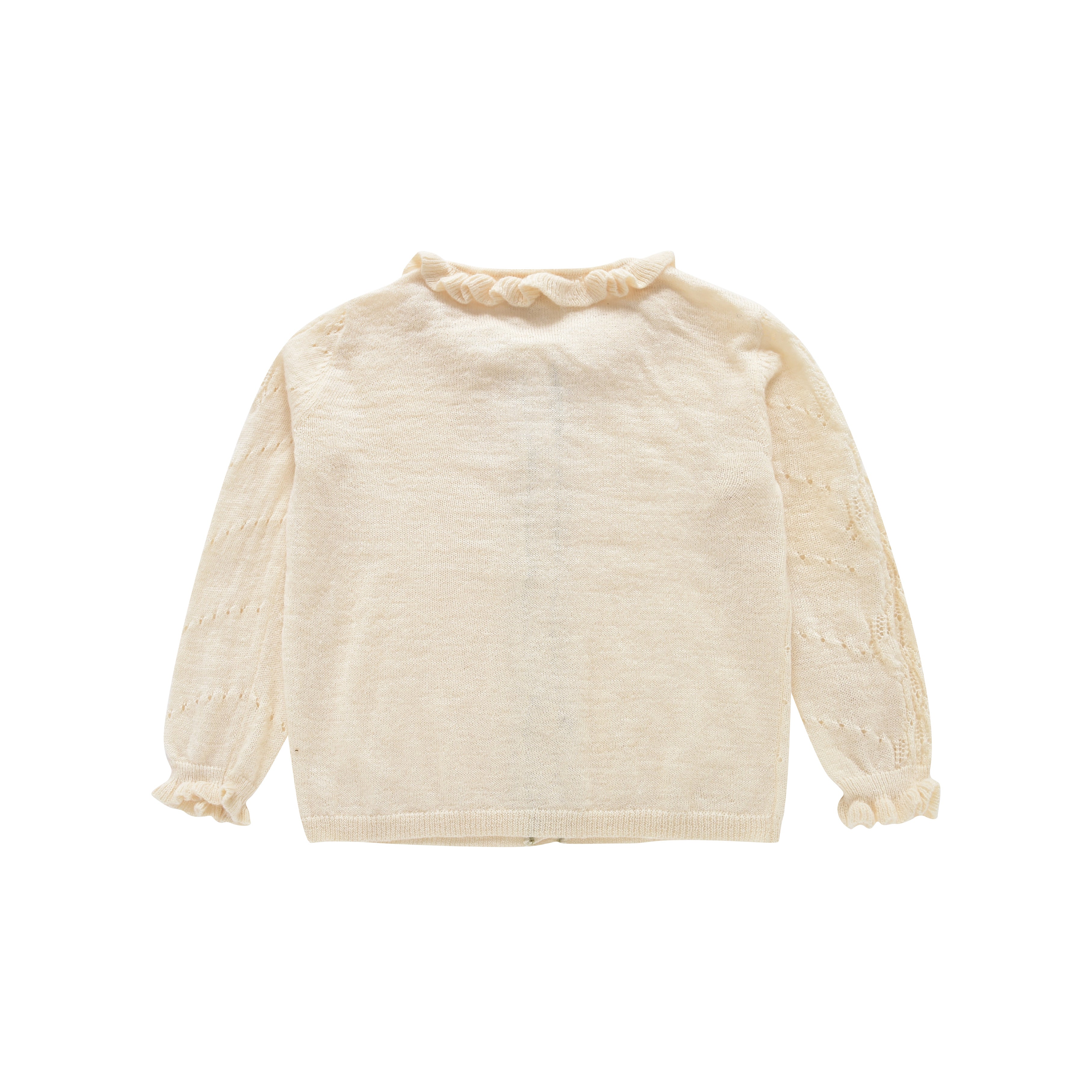Girls White Cardigan