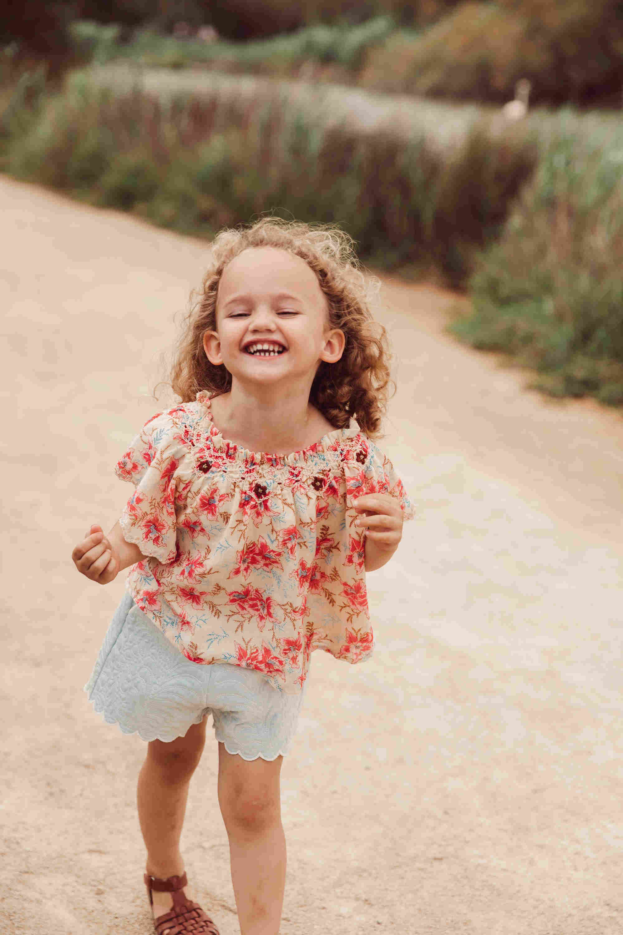 Girls Blue Cotton Shorts