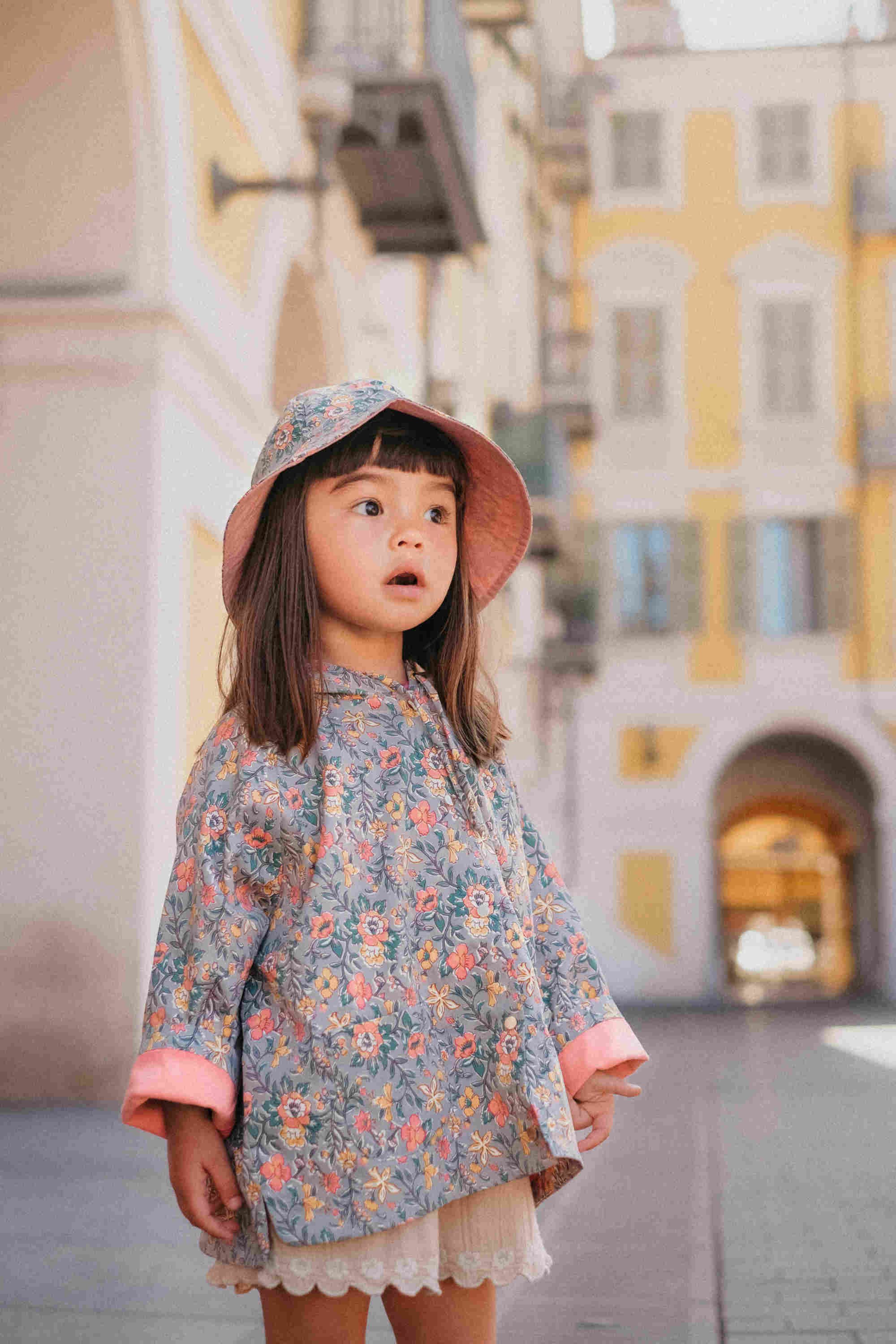 Girls Multicolor Raincoat