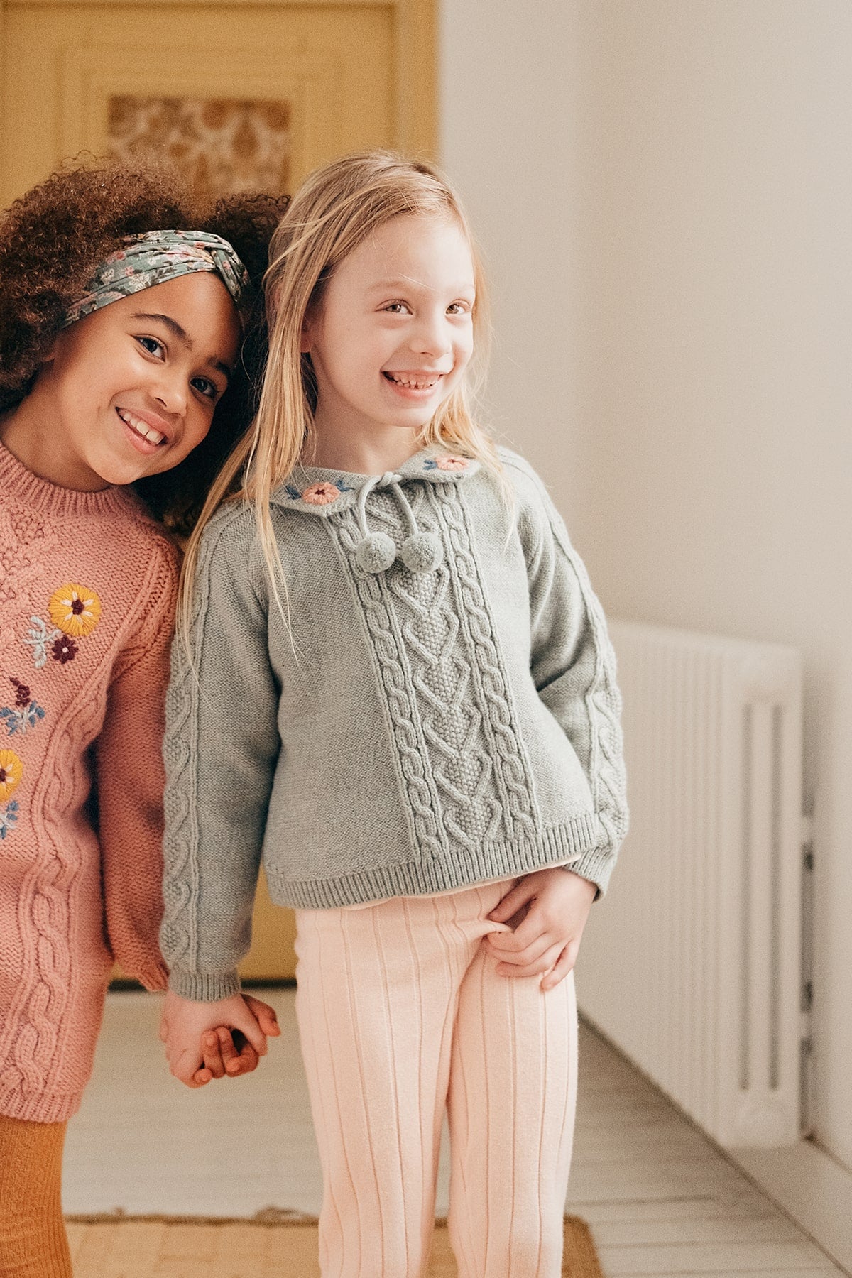 Girls Light Green Sweater