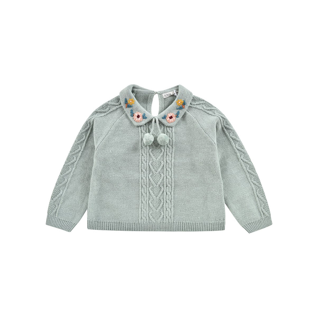 Girls Light Green Sweater