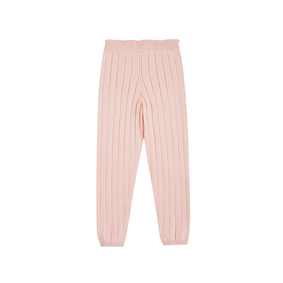 Girls Pink Cotton Leggings