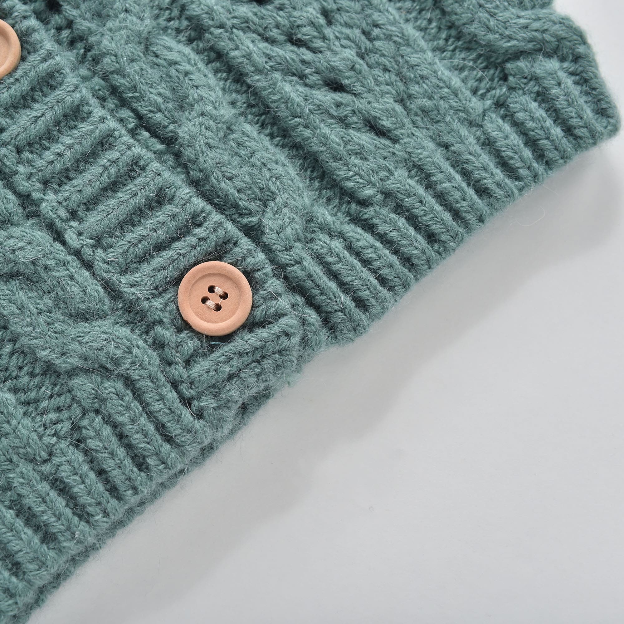 Girls Blue Knit Cardigan