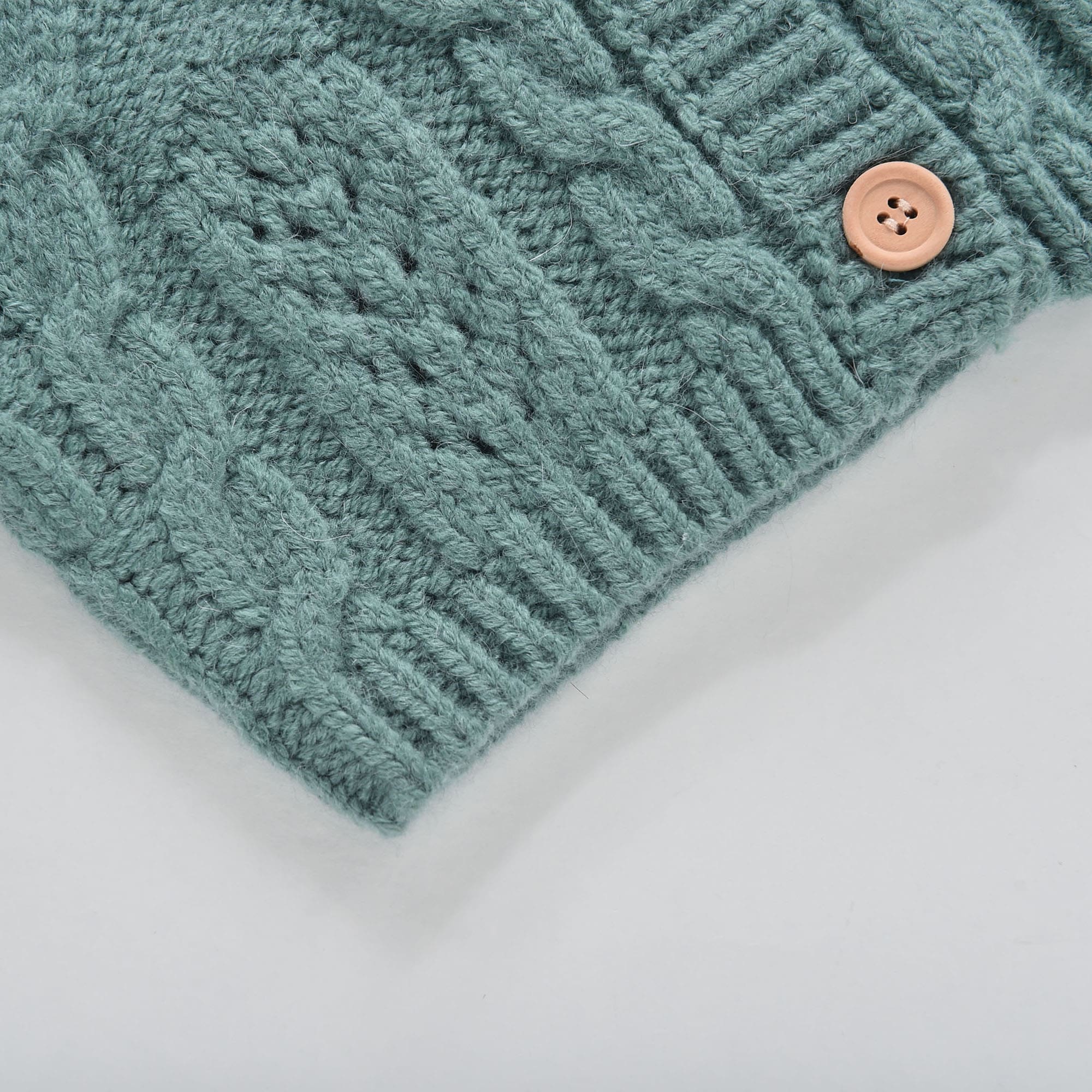 Girls Blue Knit Cardigan