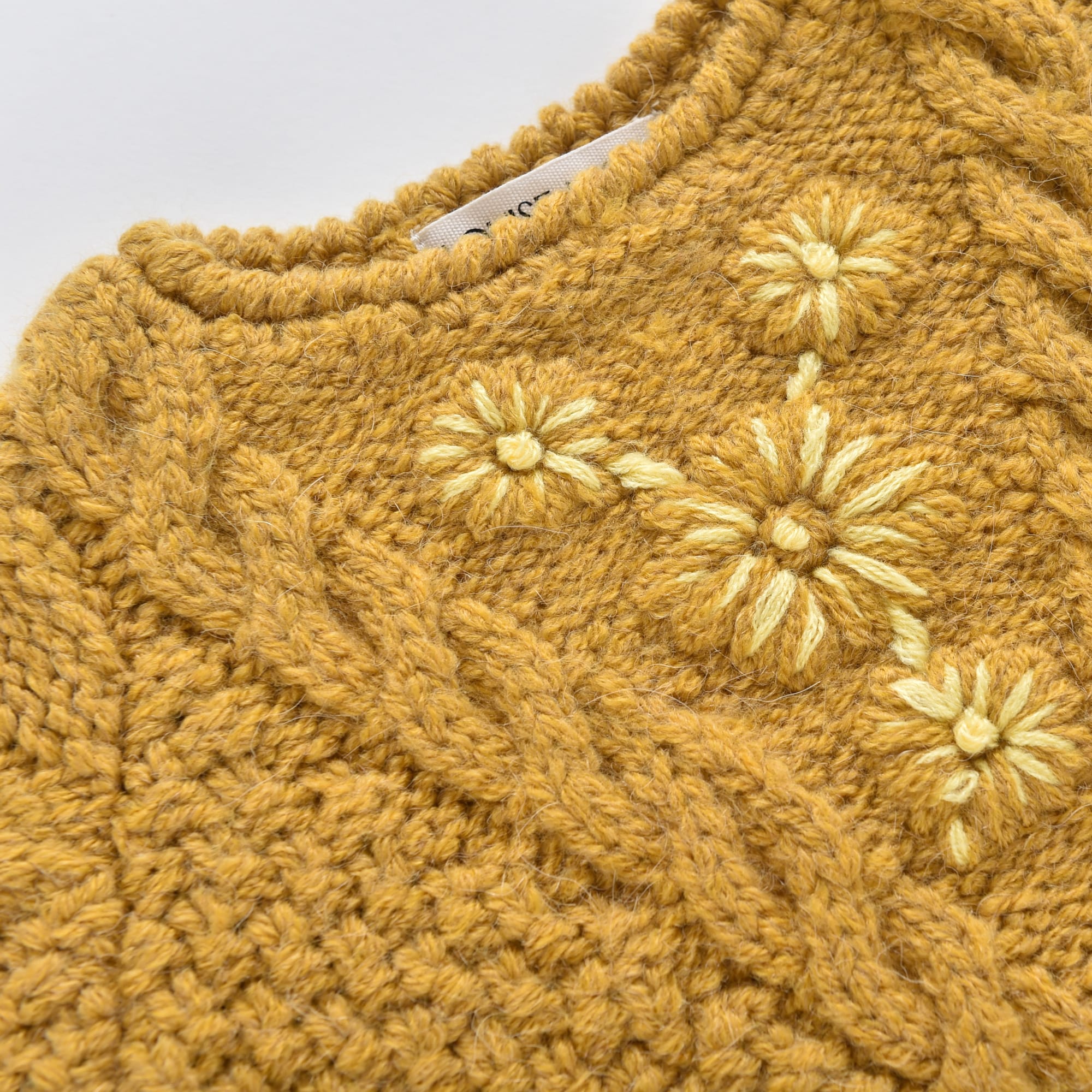 Girls Yellow Knit Sweater