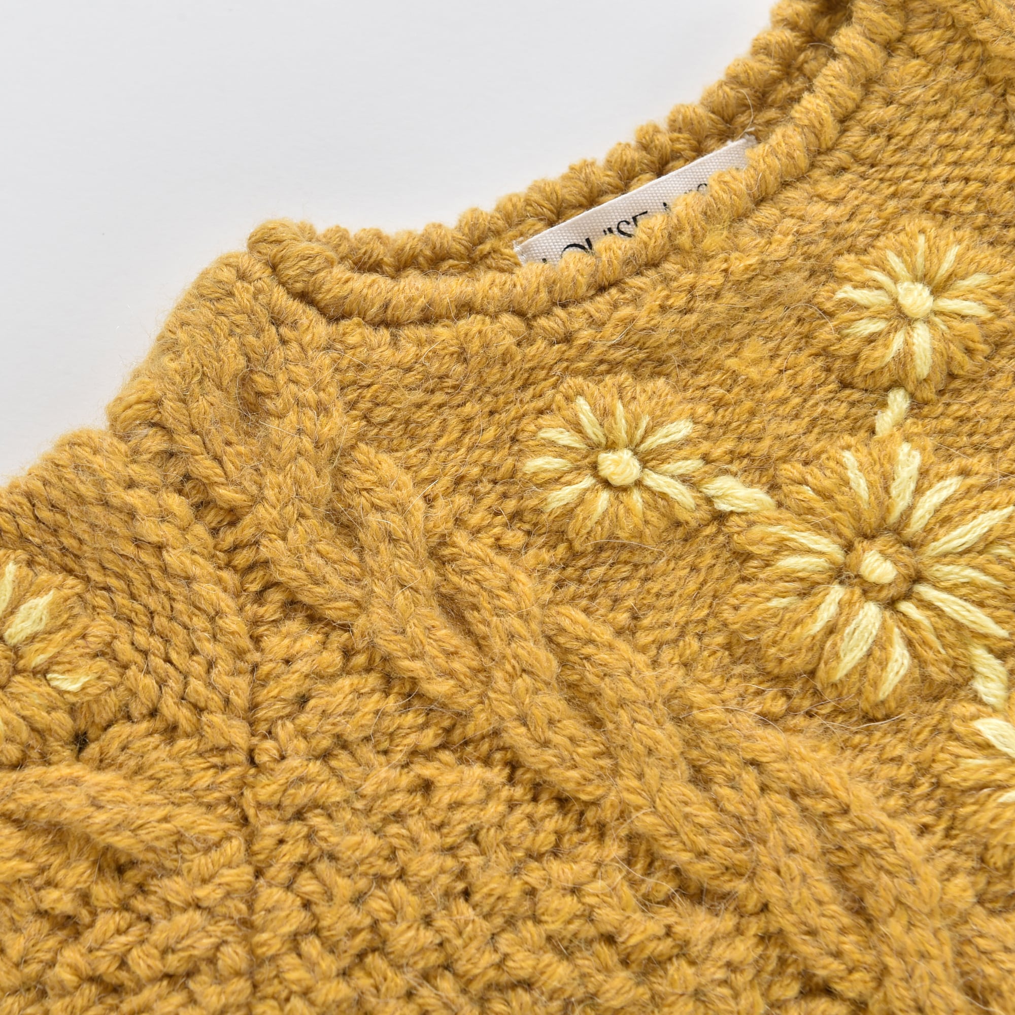 Girls Yellow Knit Sweater