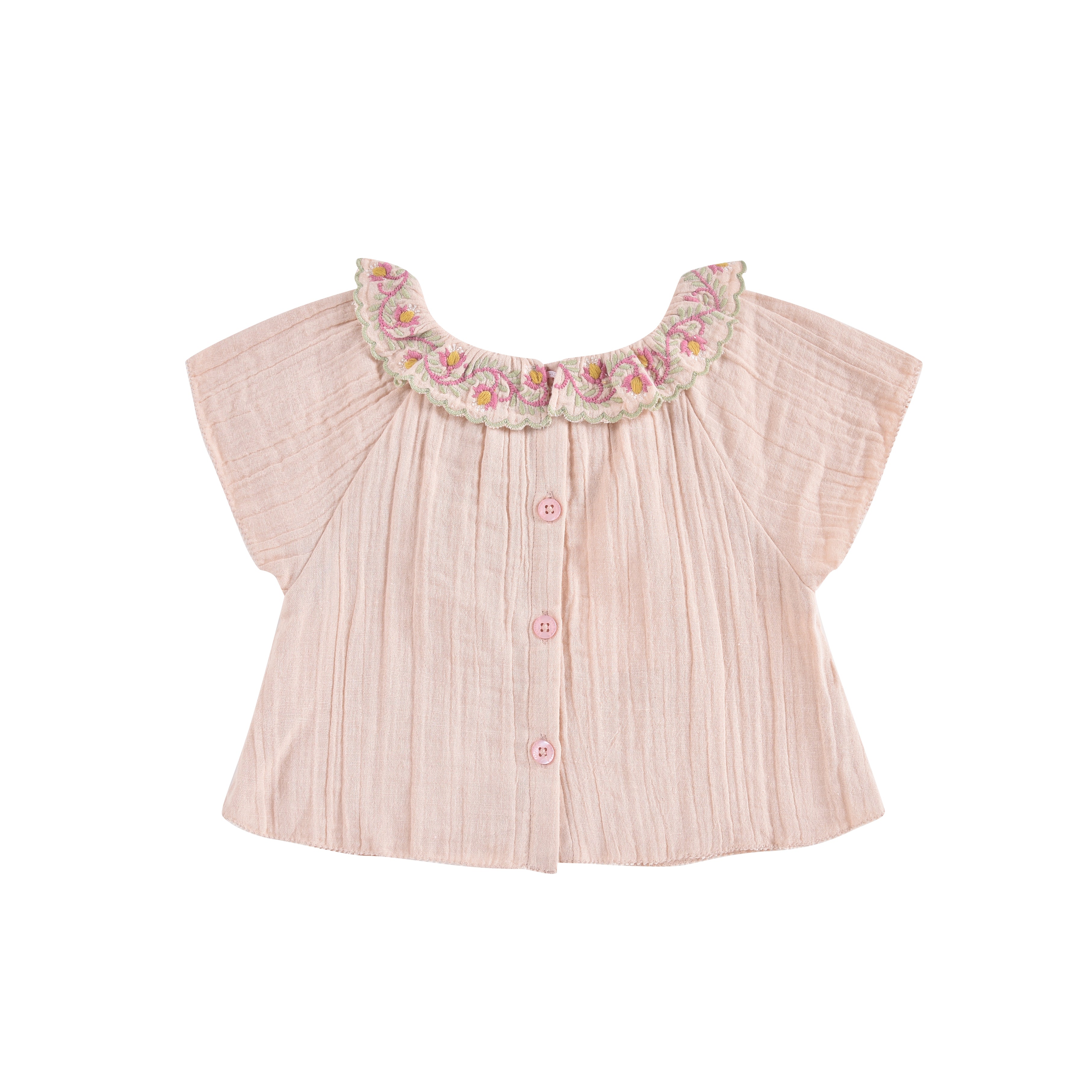 Girls Pink Cotton Tops